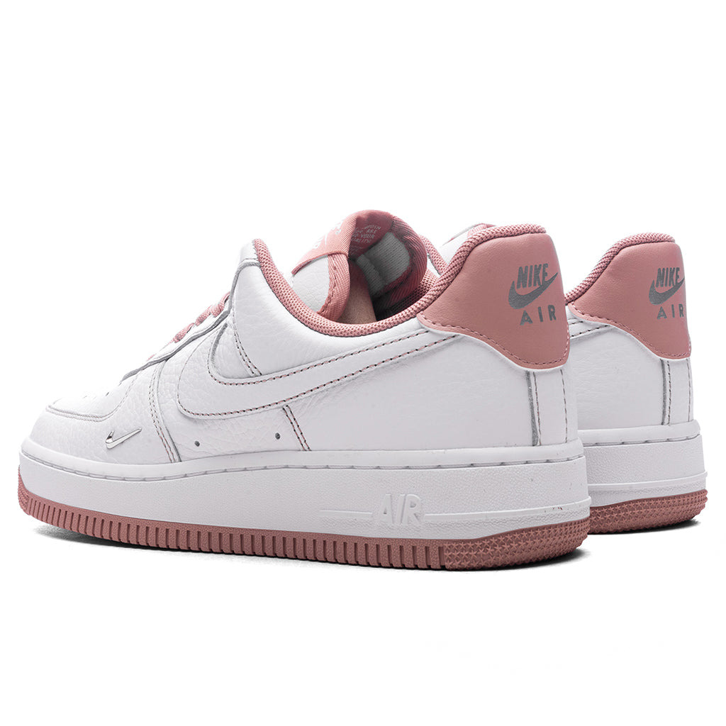 WOMEN'S AIR FORCE 1 '07 MINI JEWEL - WHITE/PARTICLE PINK/METALLIC SILVER - 3