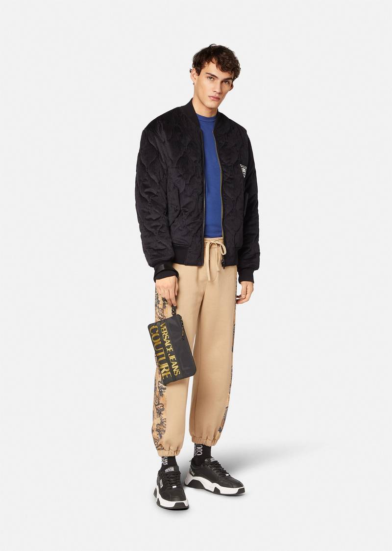 VERSACE JEANS COUTURE Reversible Corduroy Logo Jacket outlook