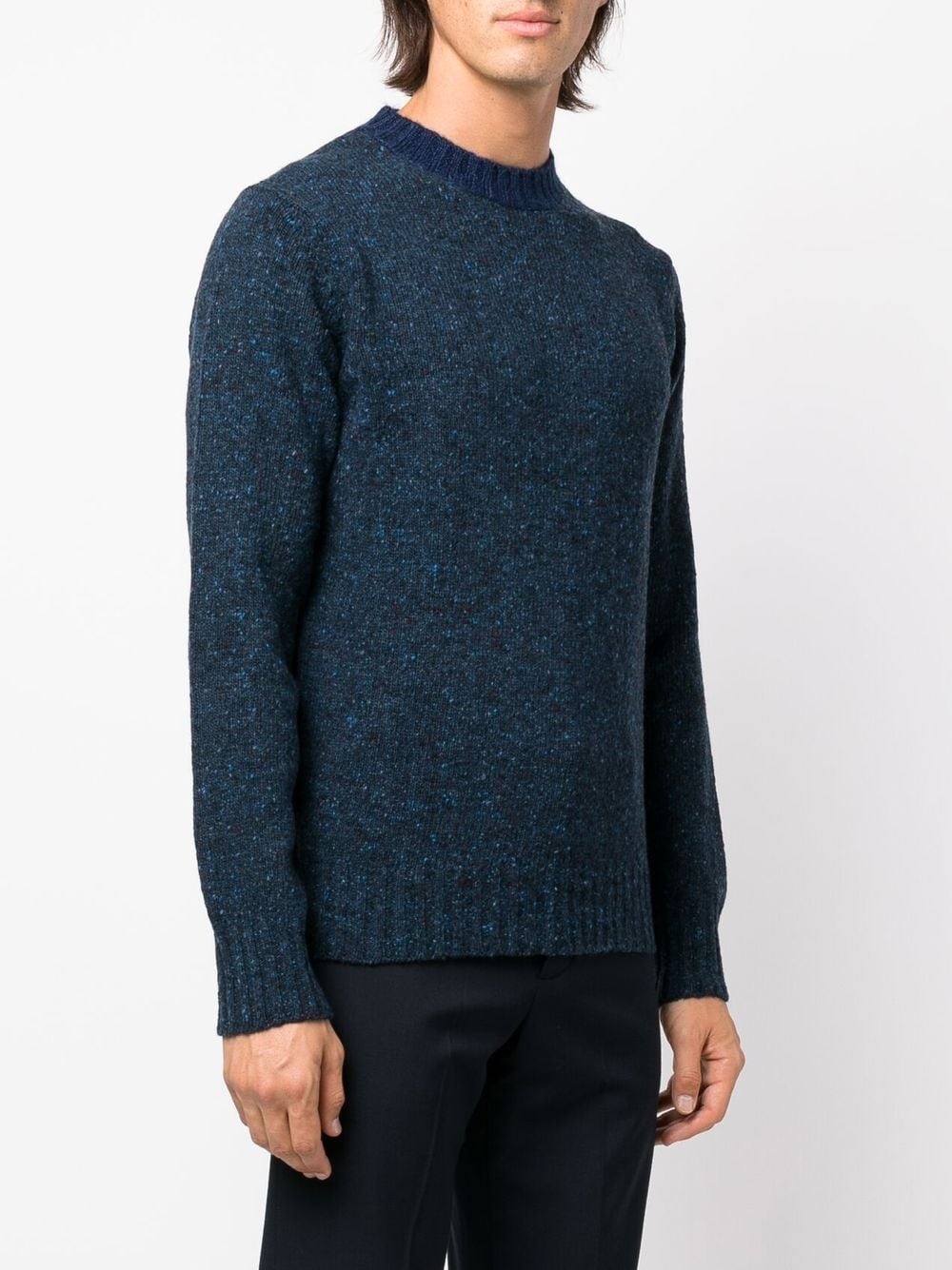 speckle-knit wool jumper - 3