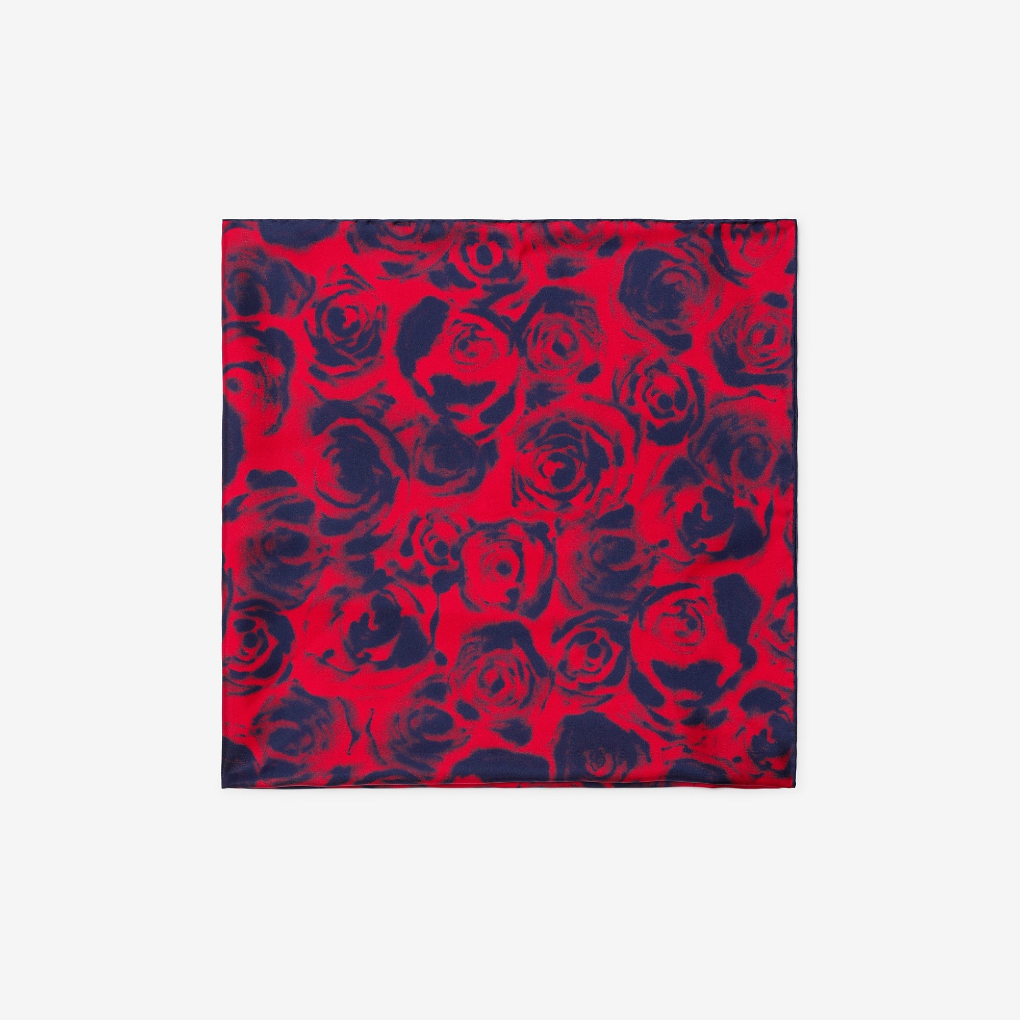 Rose Print Silk Scarf 4