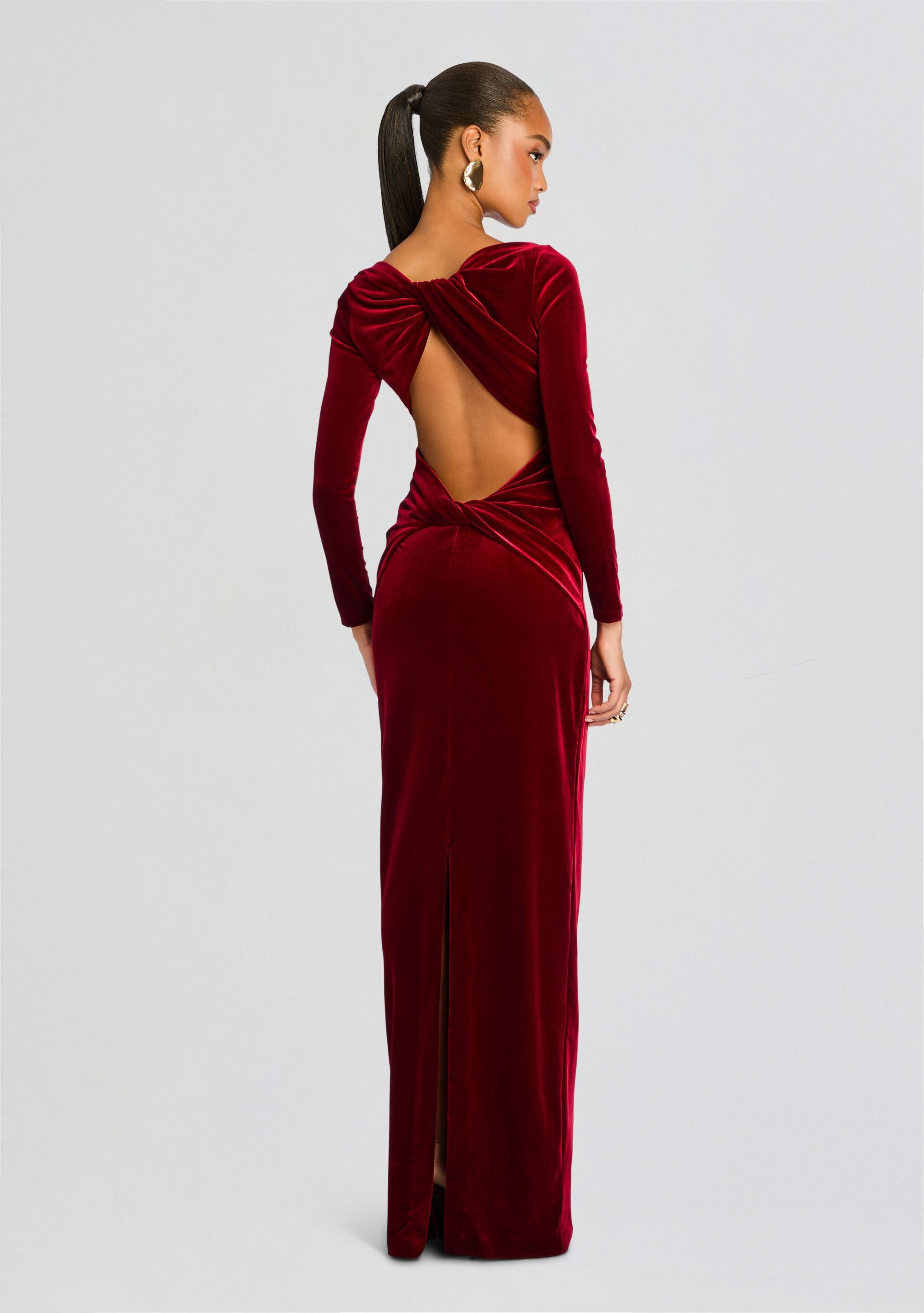 ALIZEE VELVET DRESS - 4