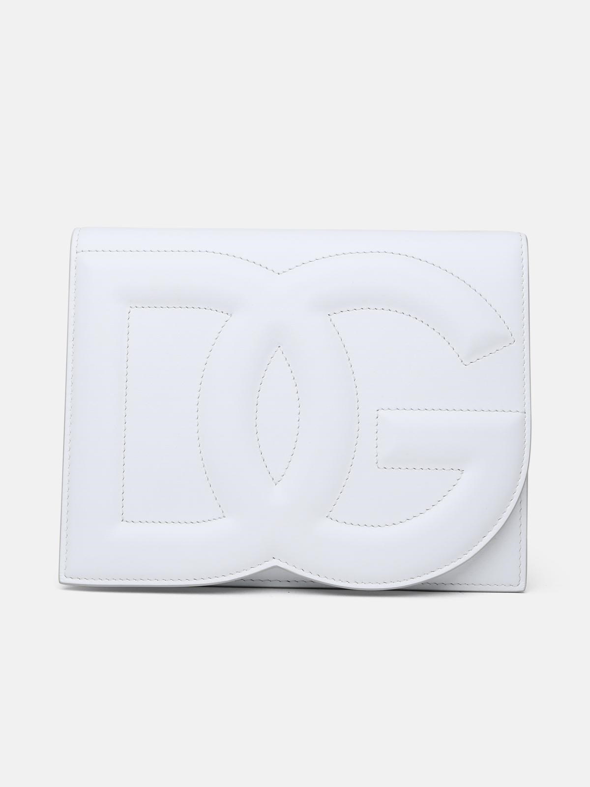 WHITE LEATHER BAG - 1
