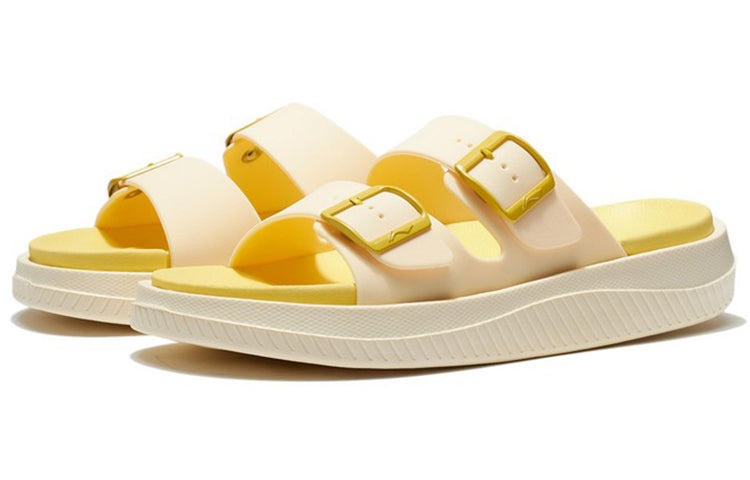 (WMNS) Li-Ning Clap Slippers 'Yellow Creamy White' AGAS004-4 - 3
