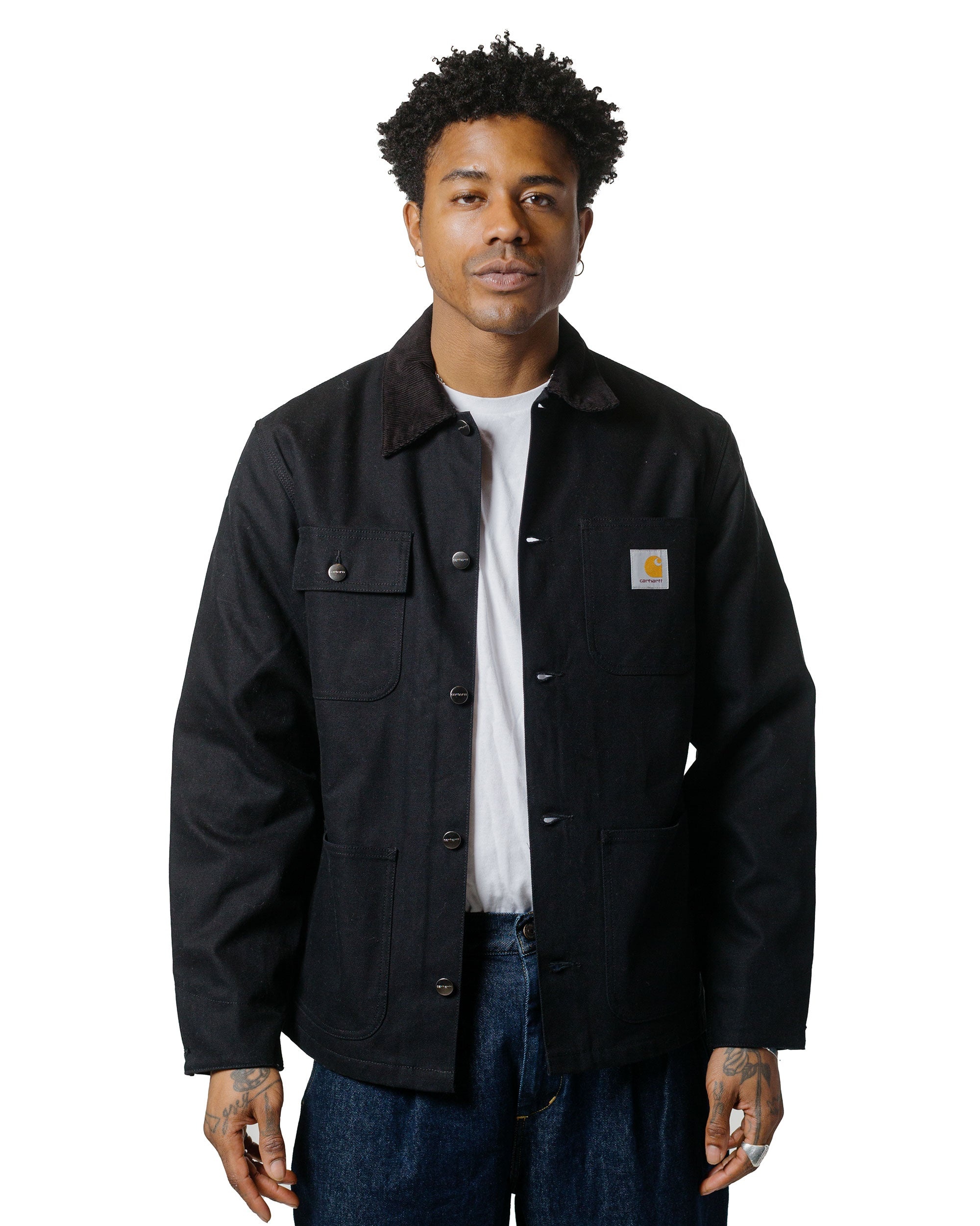 Carhartt W.I.P. Michigan Coat Winter Canvas Black/Black Rigid - 2