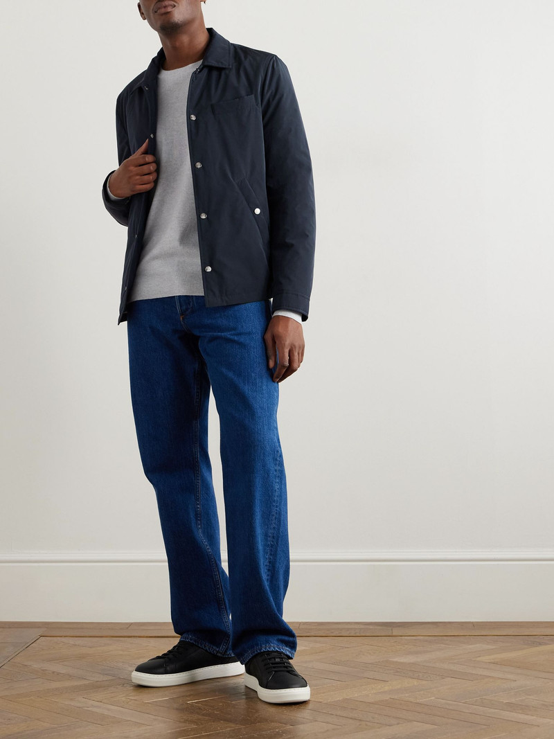 Brunello Cucinelli Padded Shell Jacket Blue outlook