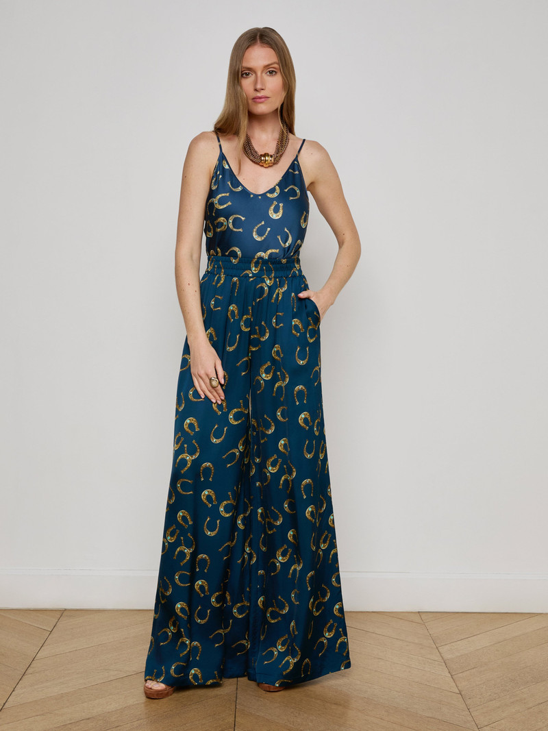 L'AGENCE Lillian Satin Wide-Leg Pant outlook