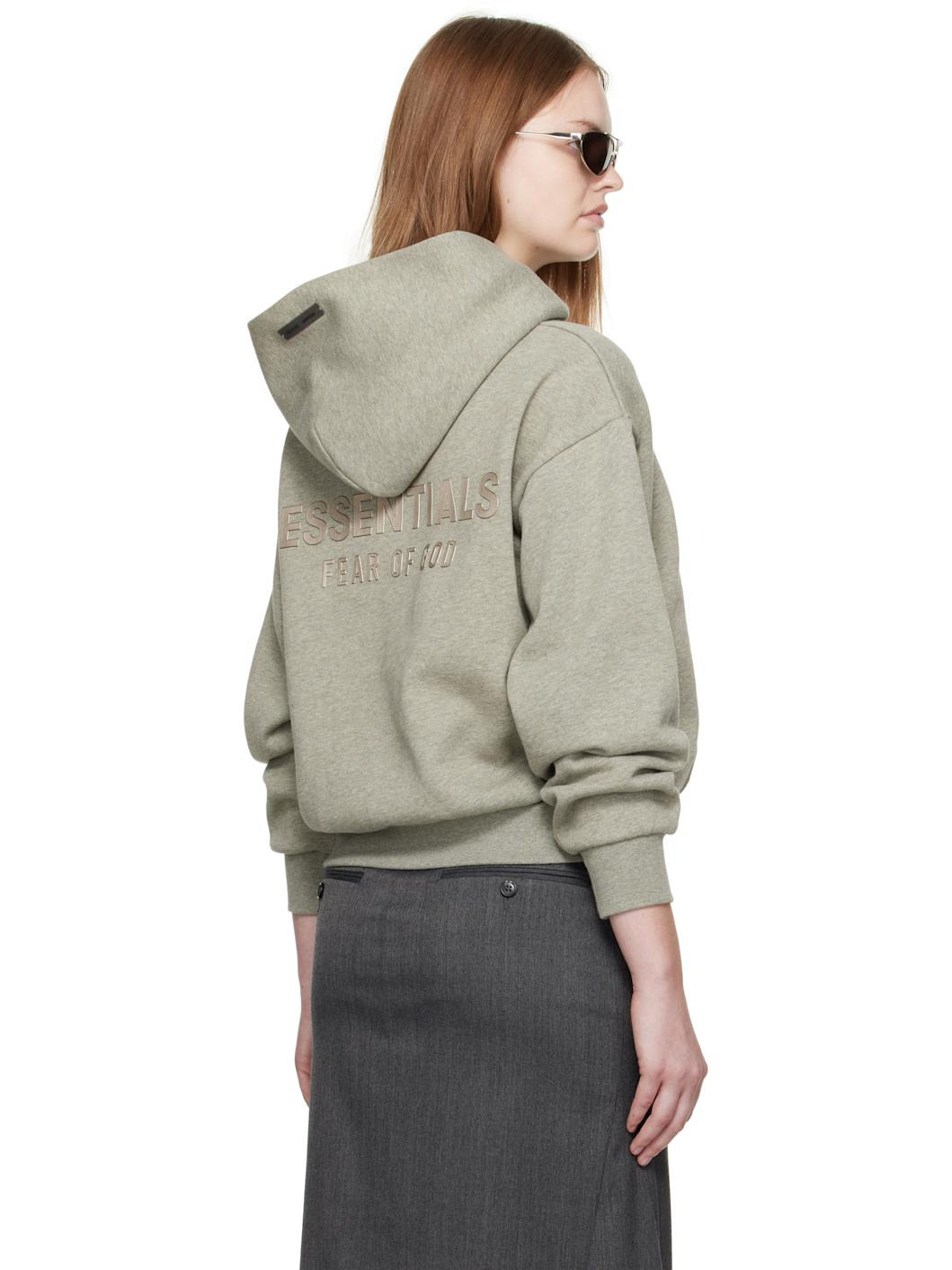 Gray Classic Fit Hoodie - 3