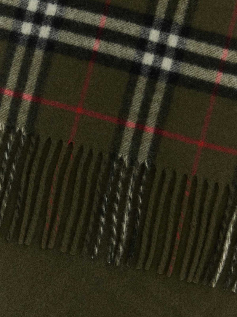 Burberry checked scarf outlook