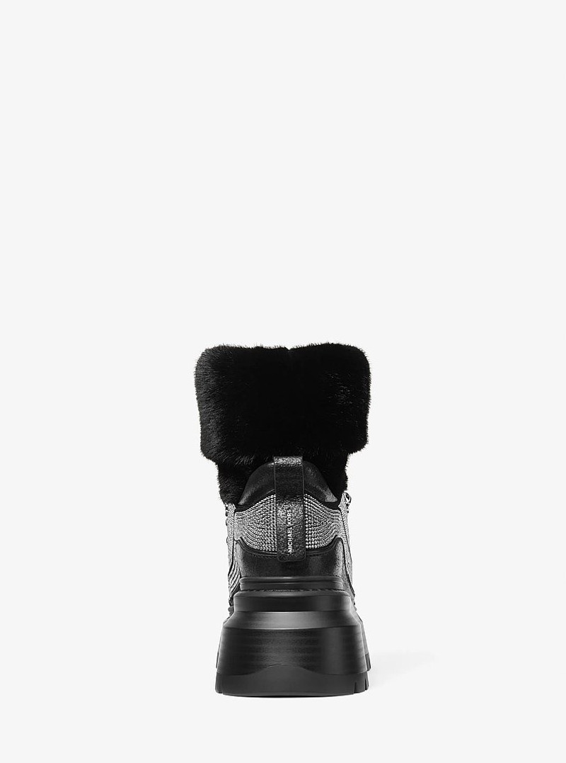 Shiloh Embellished Mixed-Media Boot 3
