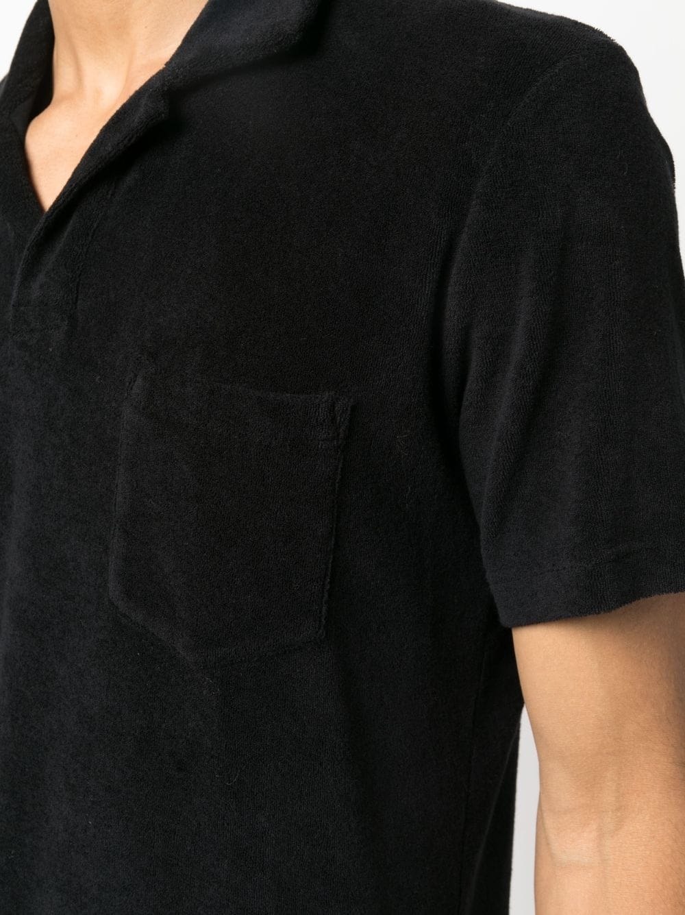 terry-cloth cotton polo shirt - 5
