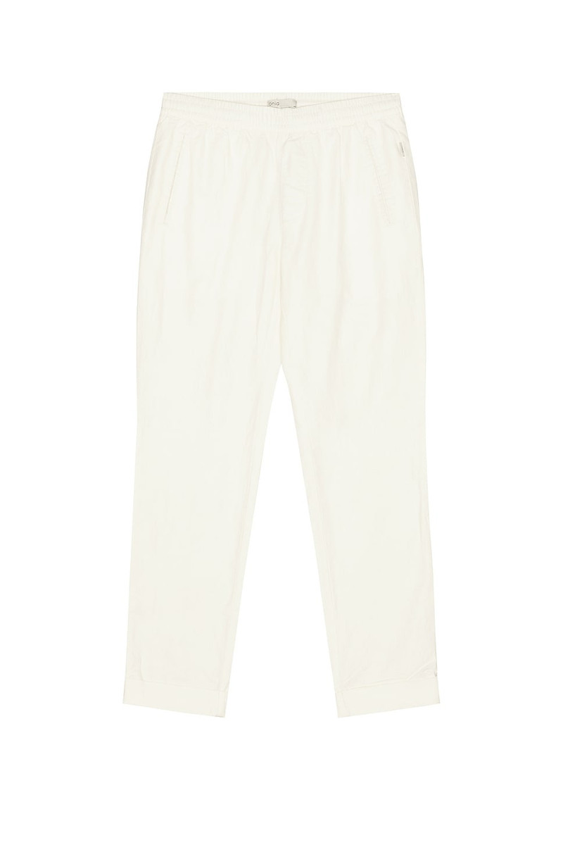 Linen Cotton Stretch Cuff Pant - 1