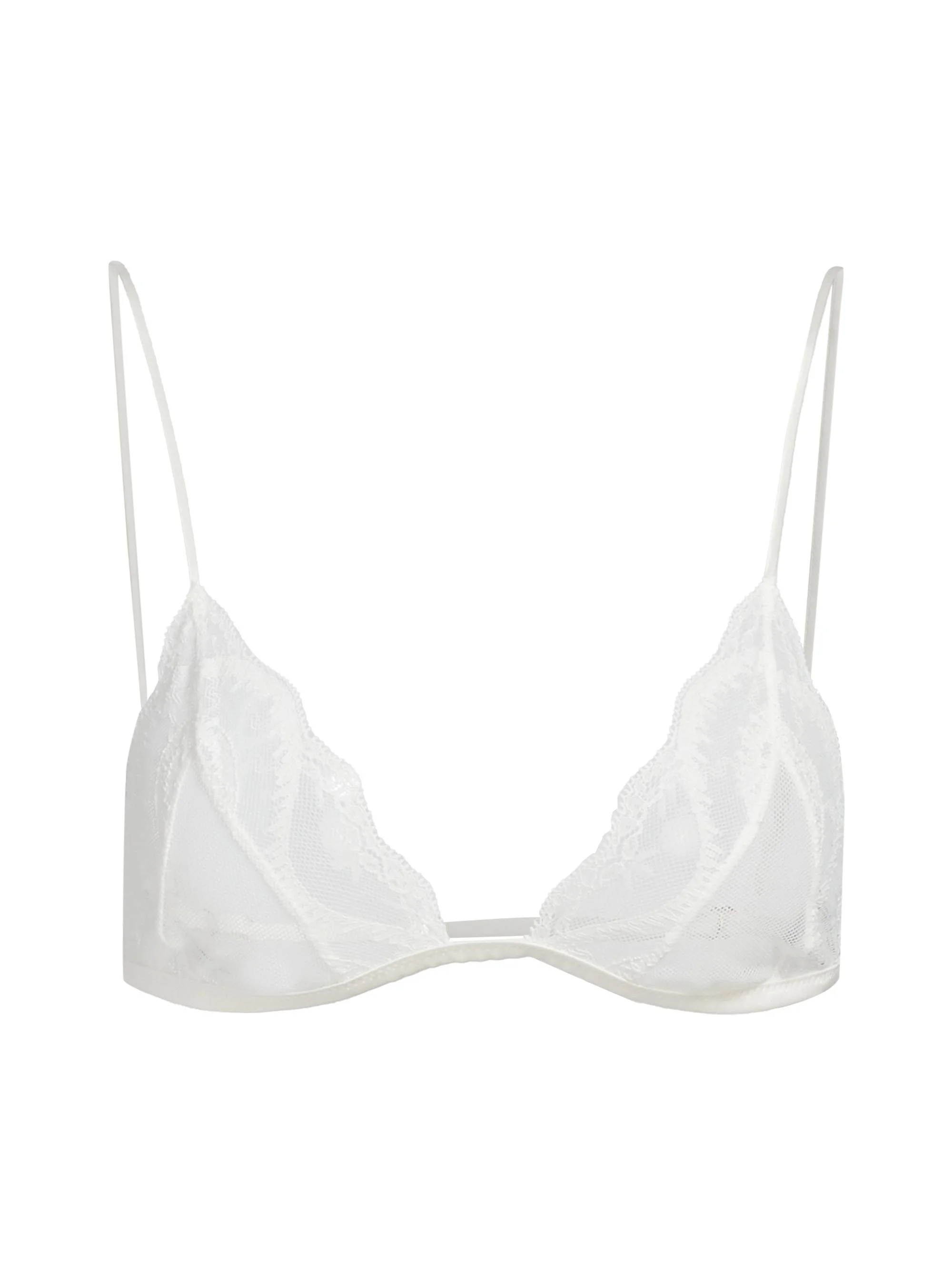 Women's Soft Lace Bra - Ivory - 1