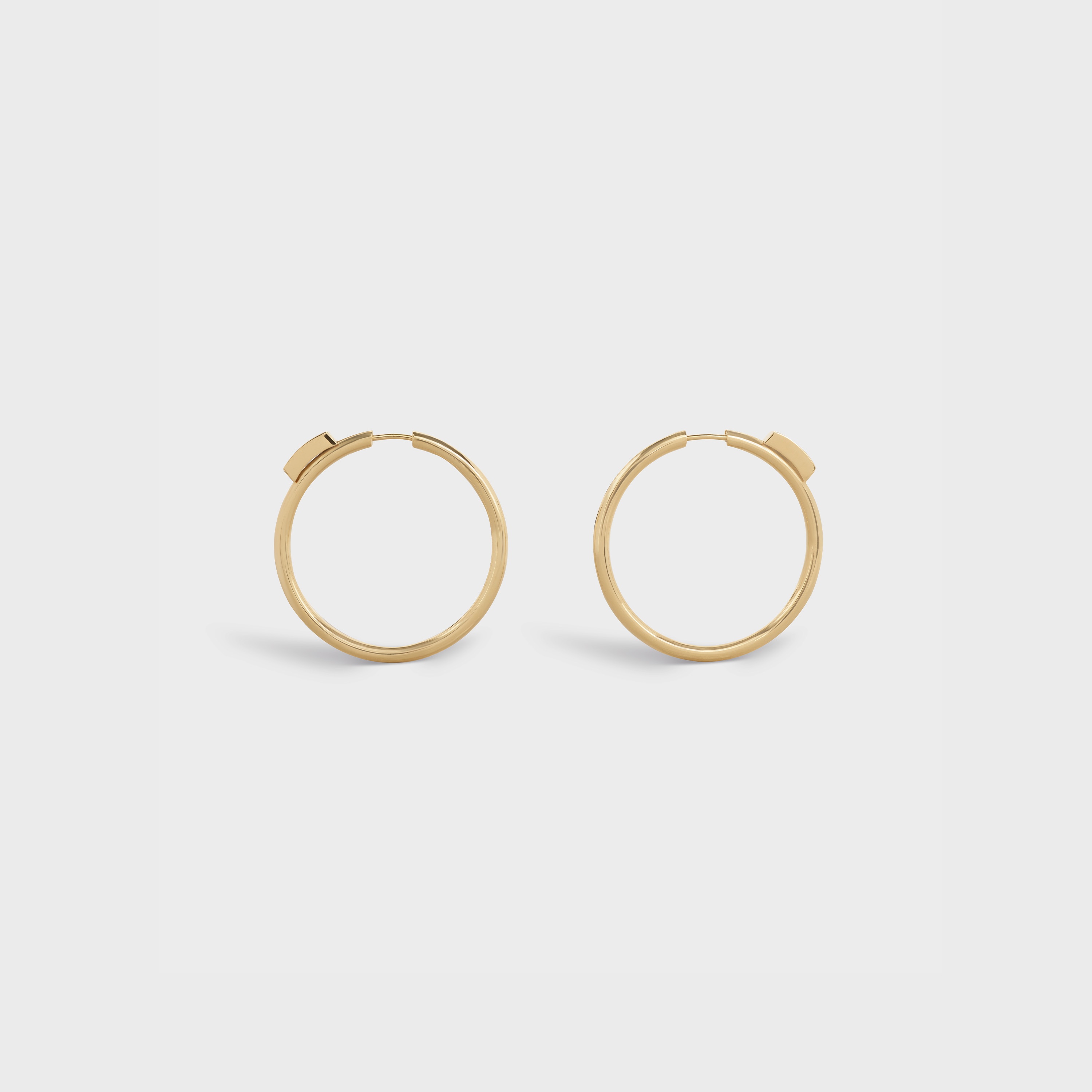 Systeme Large Hoops in Yellow Gold and Diamonds - 1