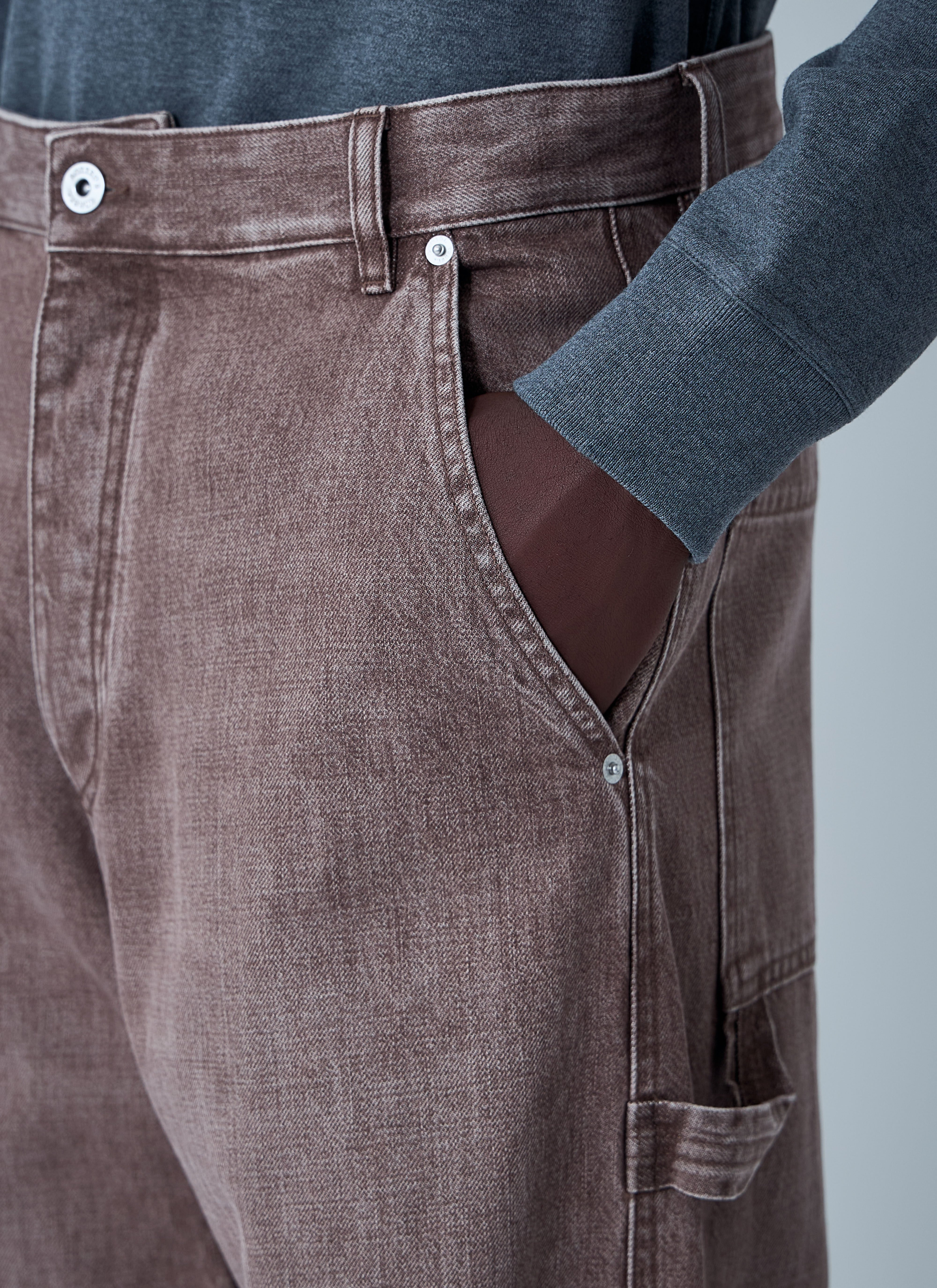 Washed Denim Jeans - 5