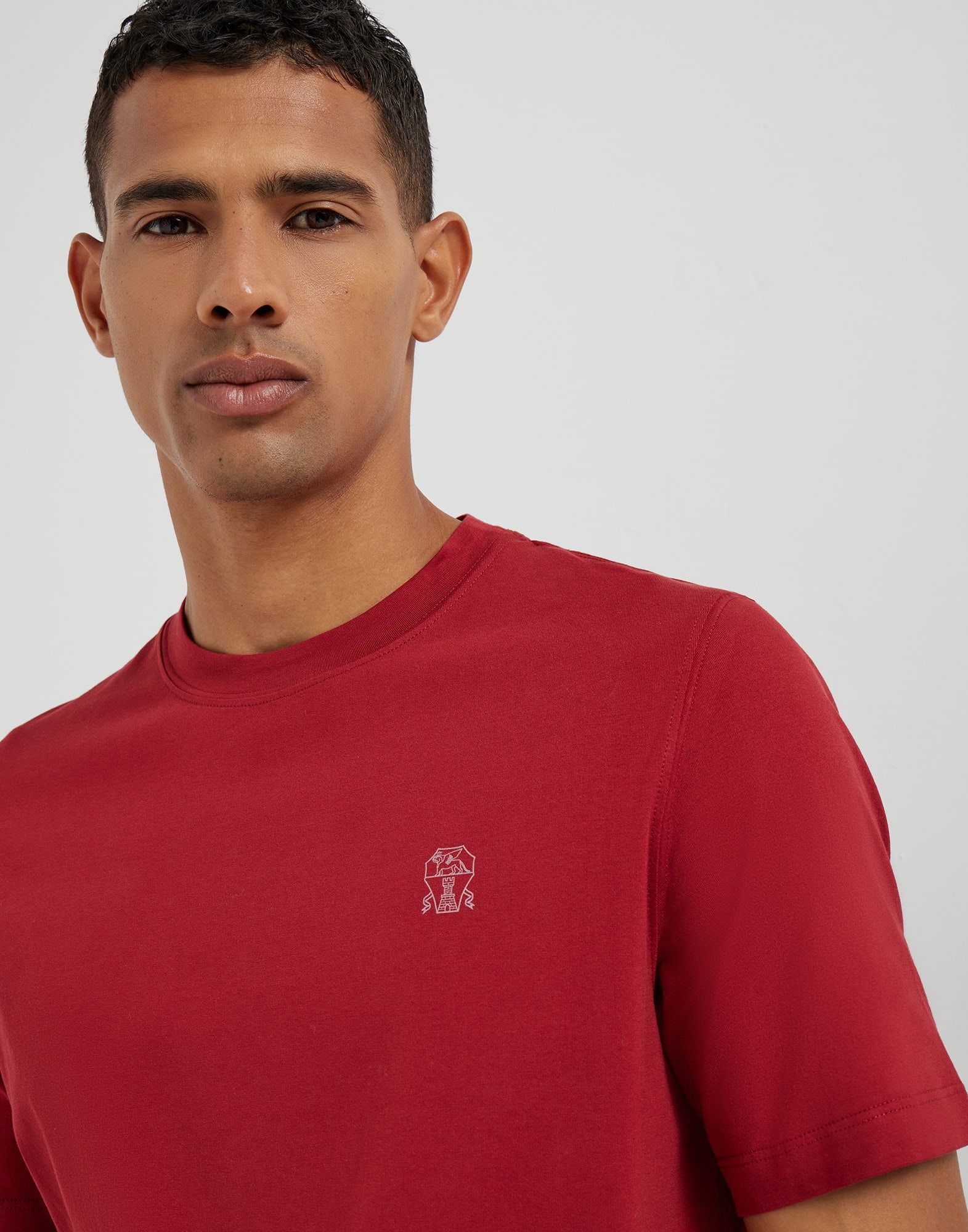 Cotton jersey crew neck T-shirt with logo - 3