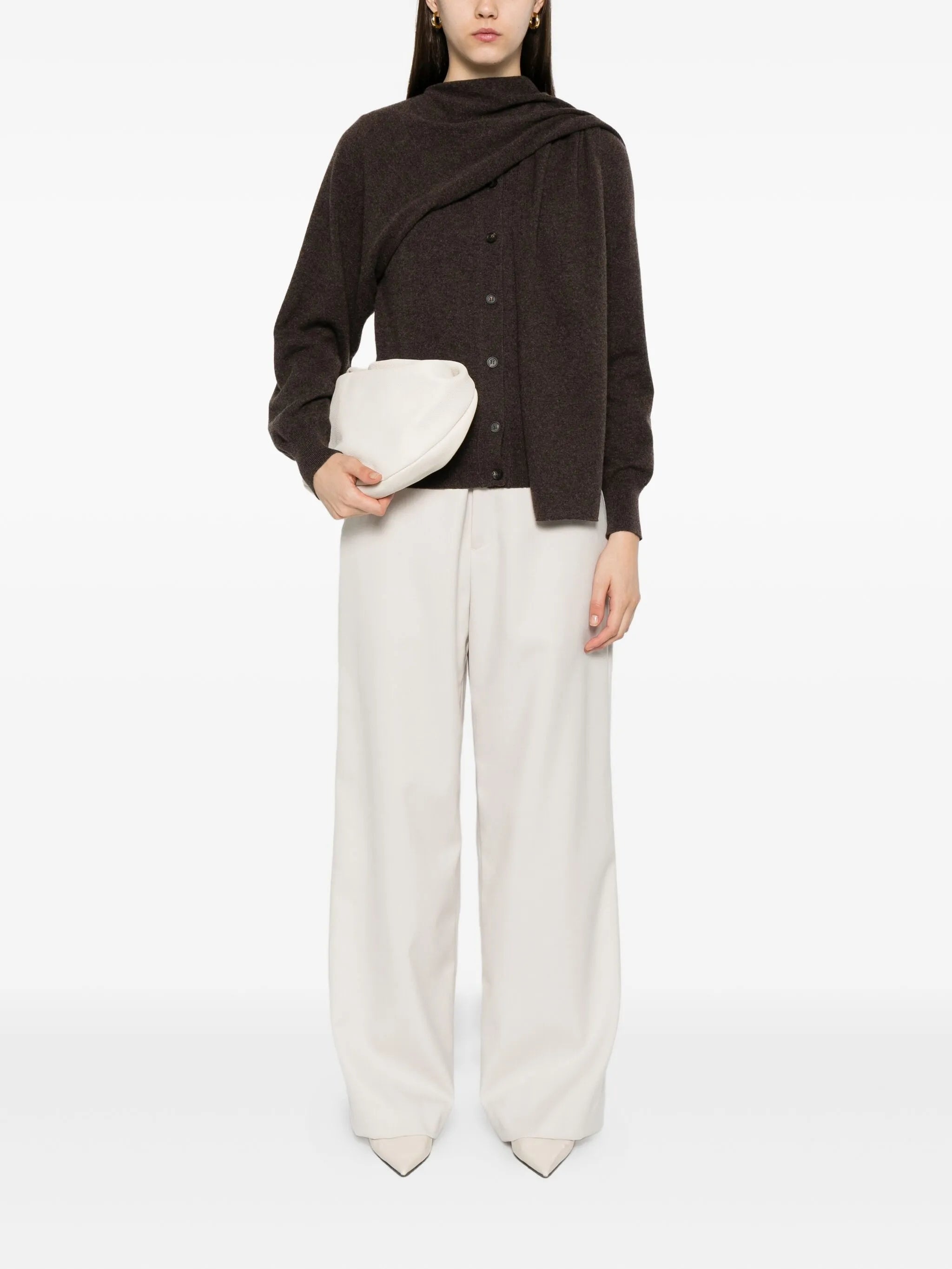 Ferragamo Asymmetric Button-up Cardigan - 2