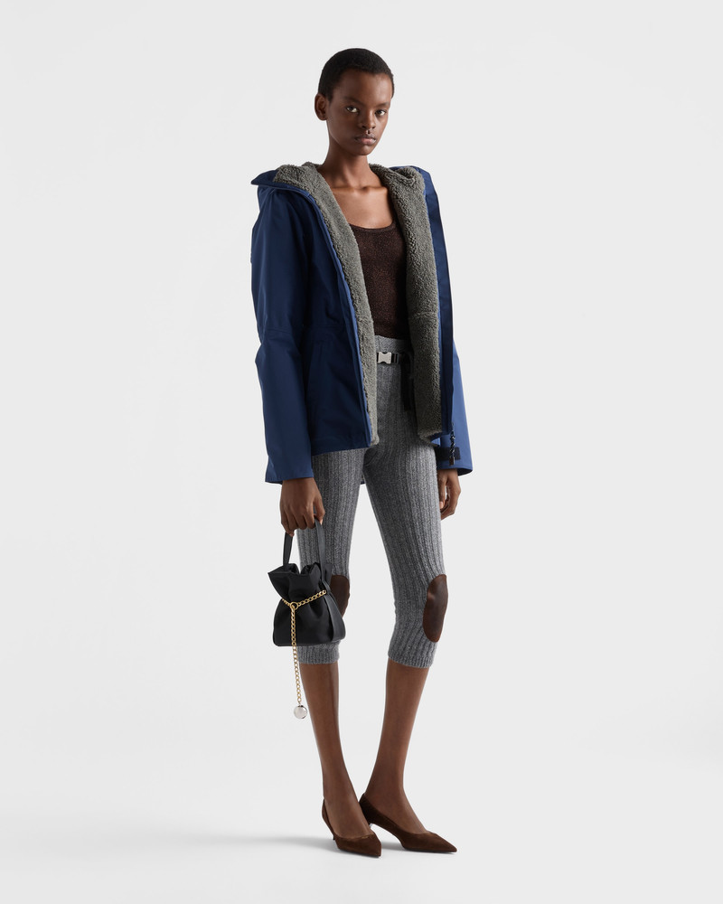 Prada Technical fabric blouson jacket with hood outlook