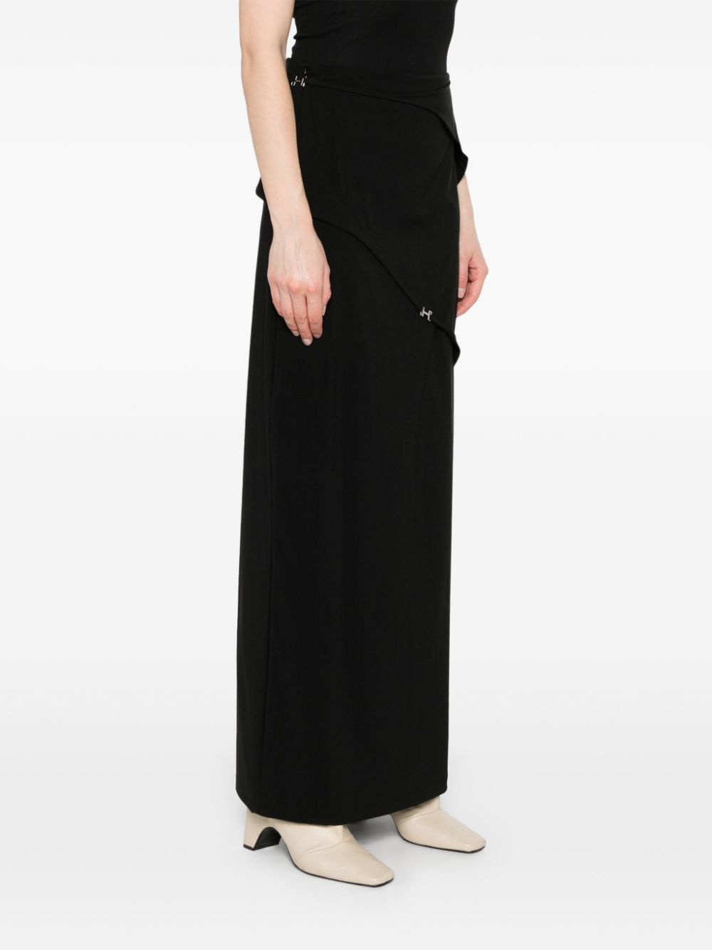 strap-detail maxi skirt - 3
