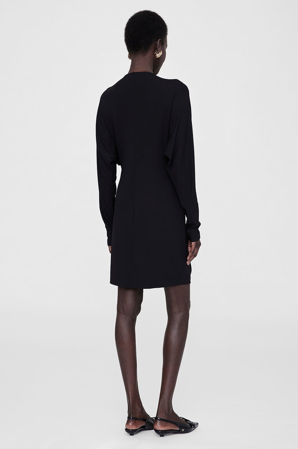 Mathilde Mini Dress - Black - 3