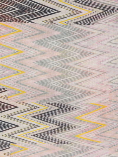 Missoni zigzag-print frayed scarf outlook