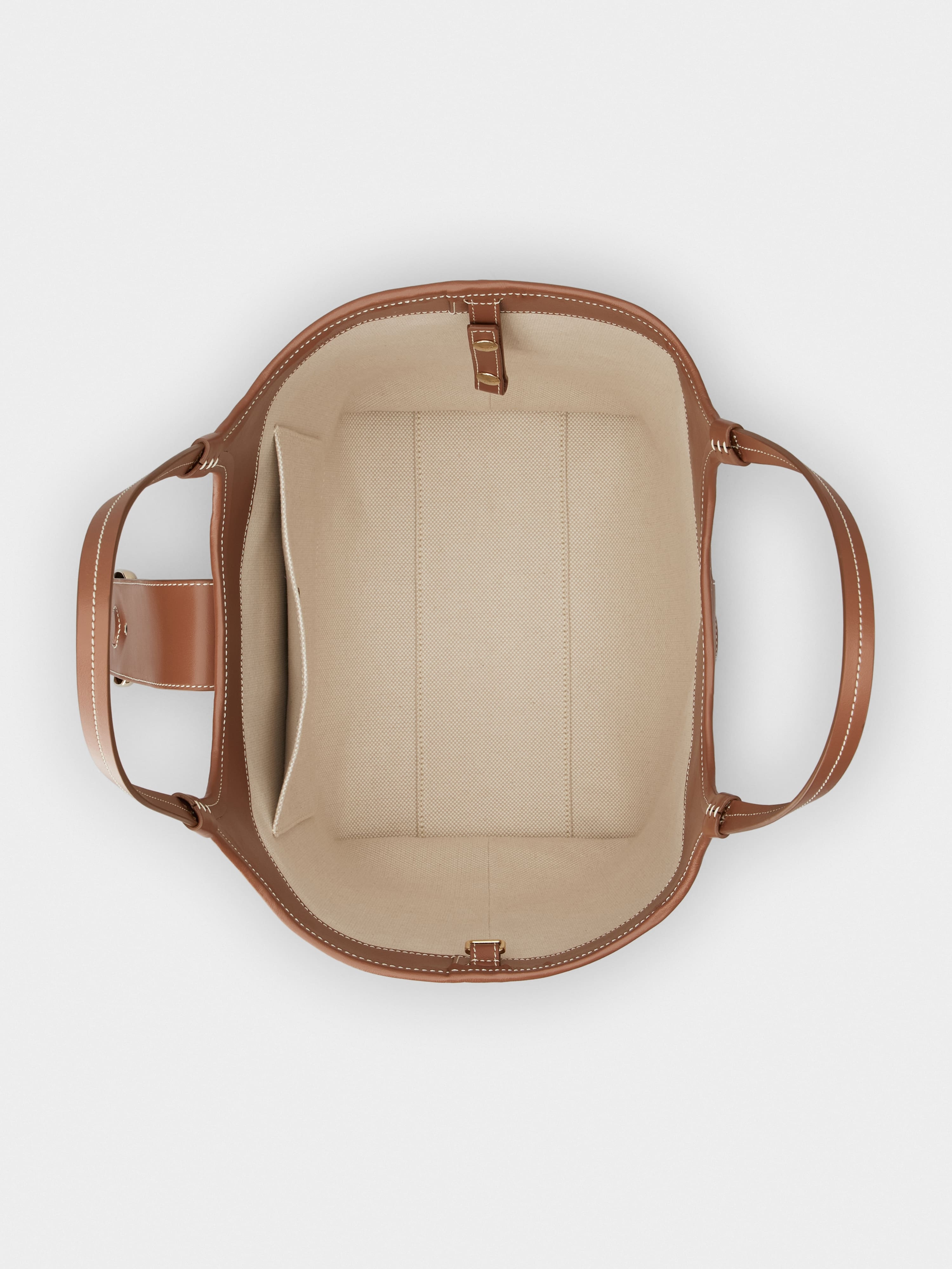 Viv' Choc Medium Shopping Bag in canvas - 7
