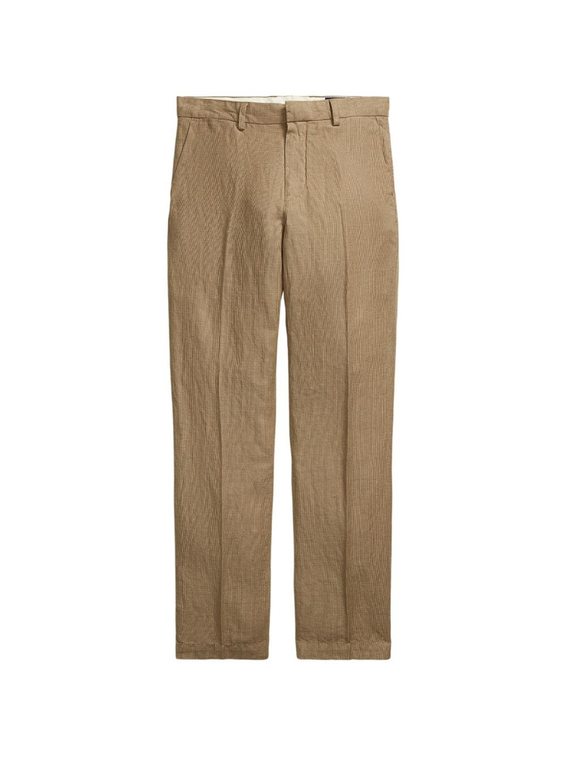 Manhasset houndstooth-pattern chino trousers 1