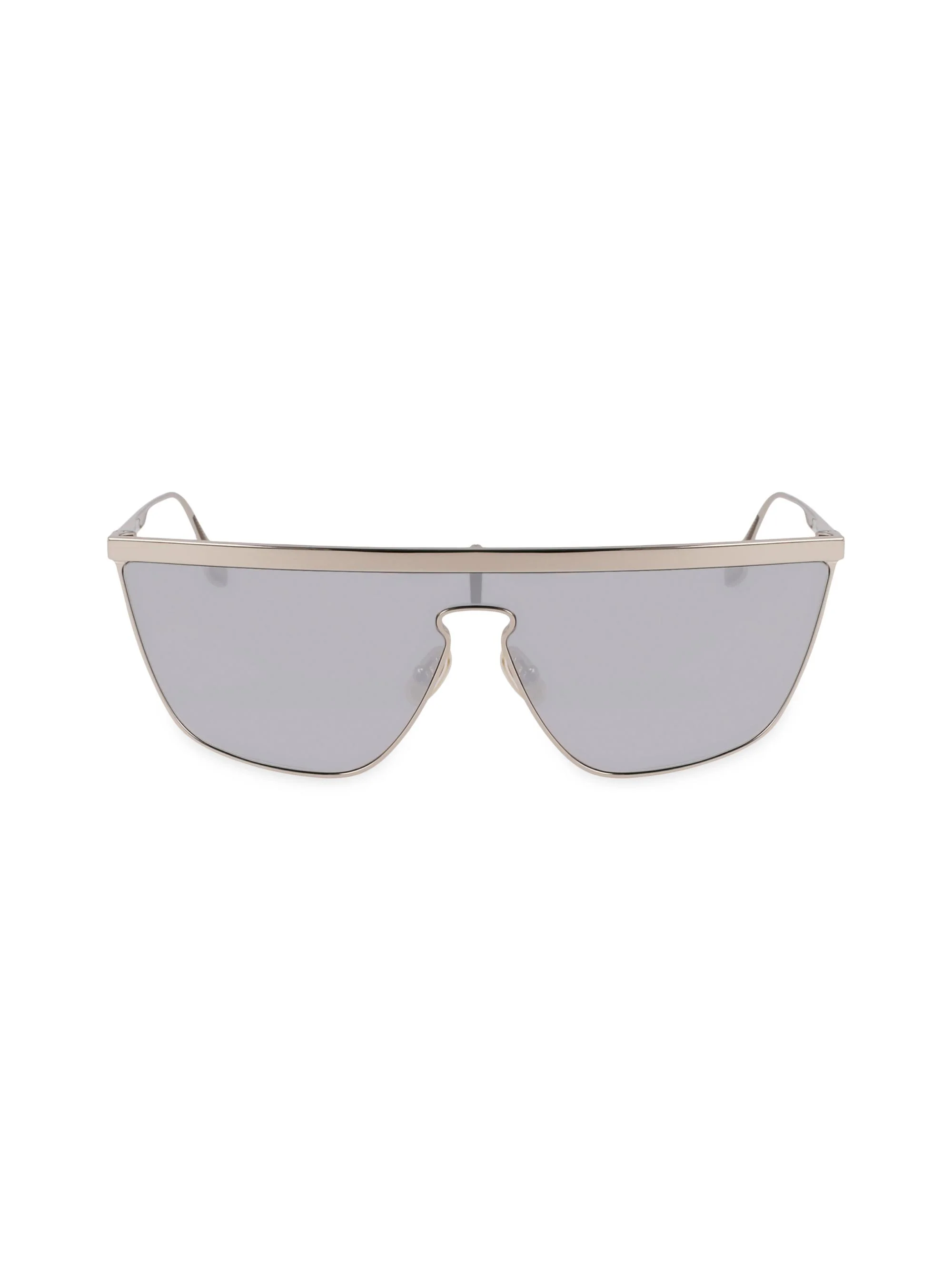 Women's V Line 59MM Shield Sunglasses - Silver Mirror Silver - 1
