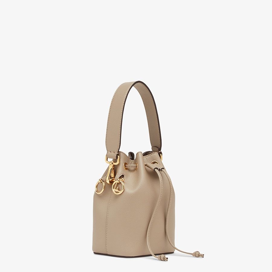 Beige leather mini-bag - 2