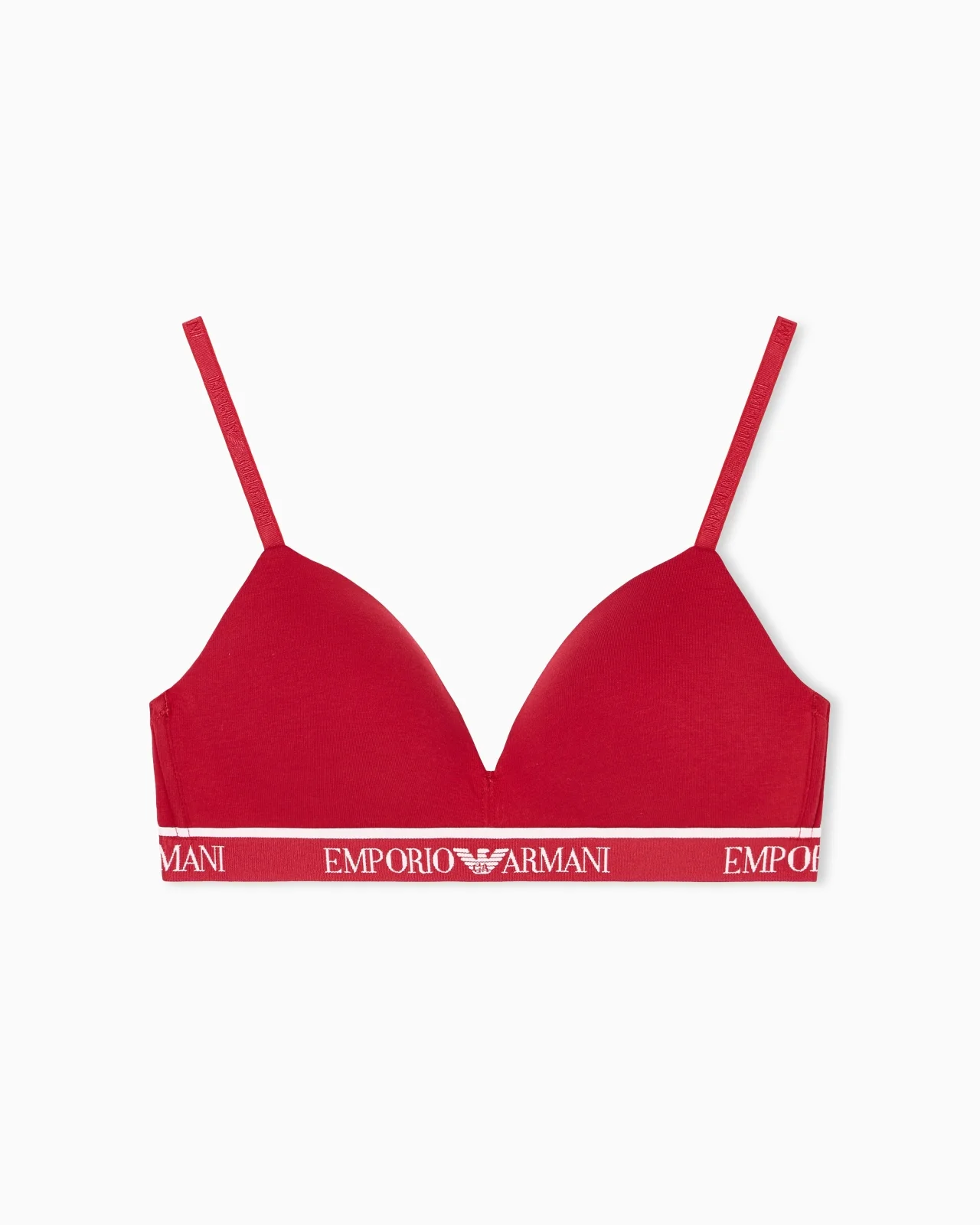 ASV ICONIC ORGANIC-COTTON, PADDED TRIANGLE BRA WITH LOGO UNDERBAND - 1