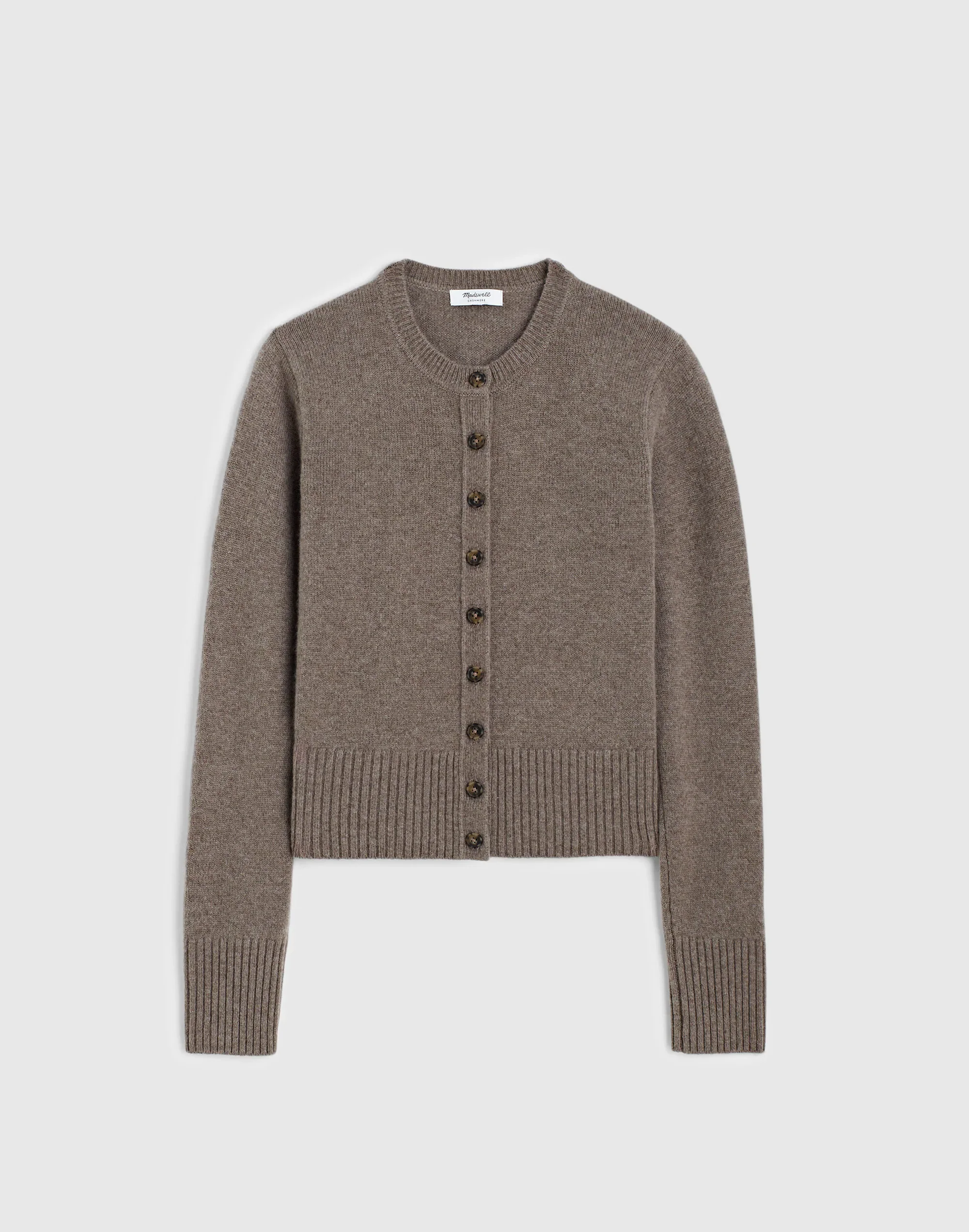 Crewneck Cardigan in 100% Cashmere - 1