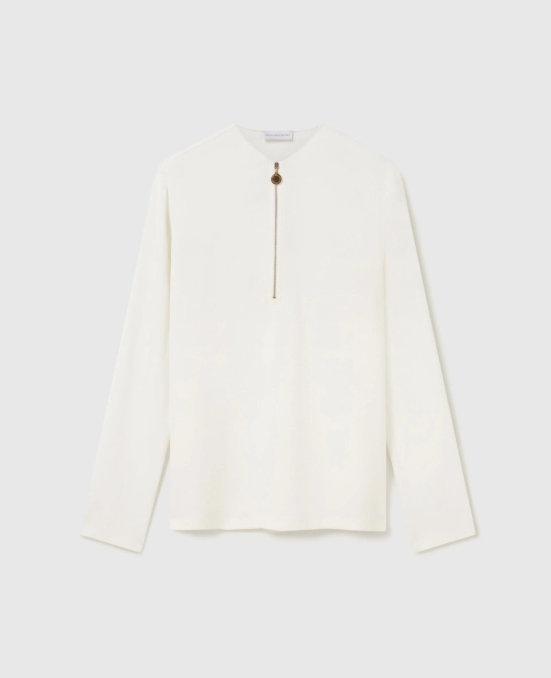 Arlesa Double Split Hem Zip Blouse - 1