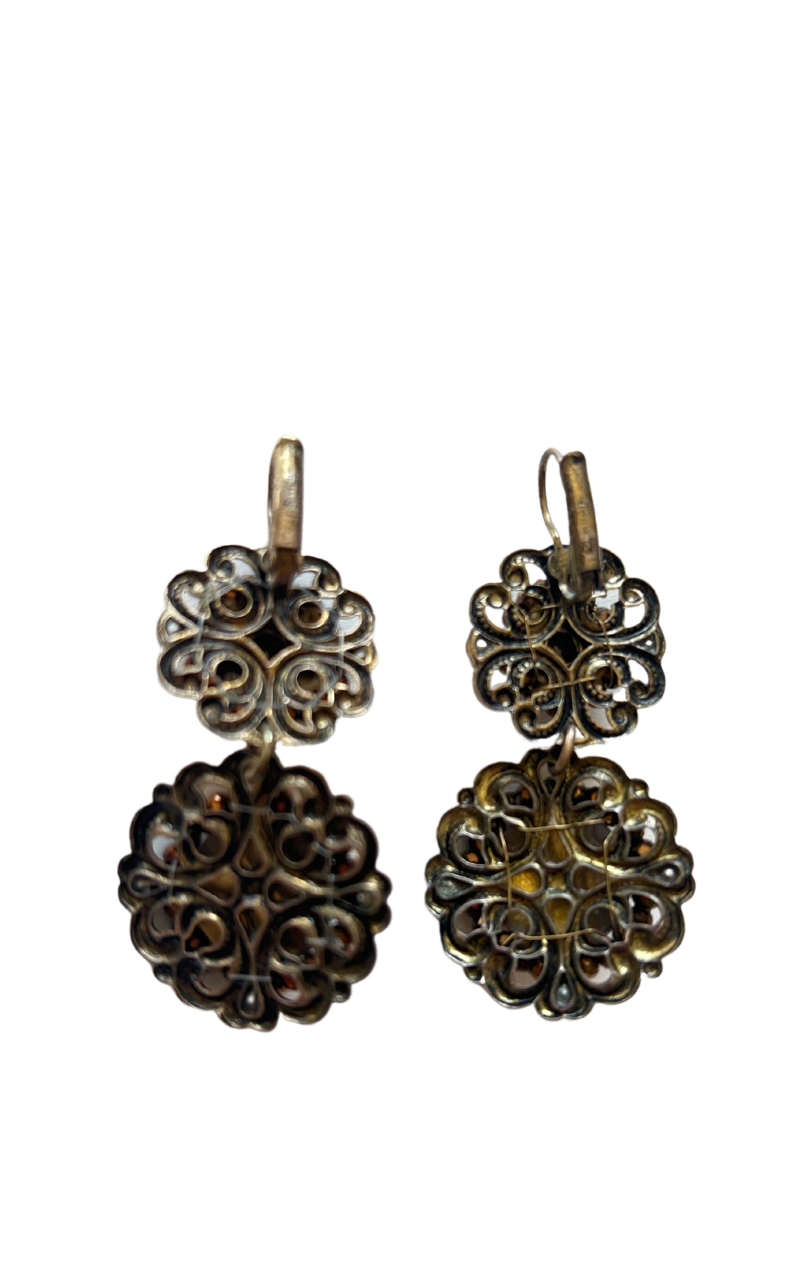 ピアス 18k Gold Plated Brass Swarovski Crystal Fringe Earring Other Designers Iosselliani - Copy of Copy of 18k Gold