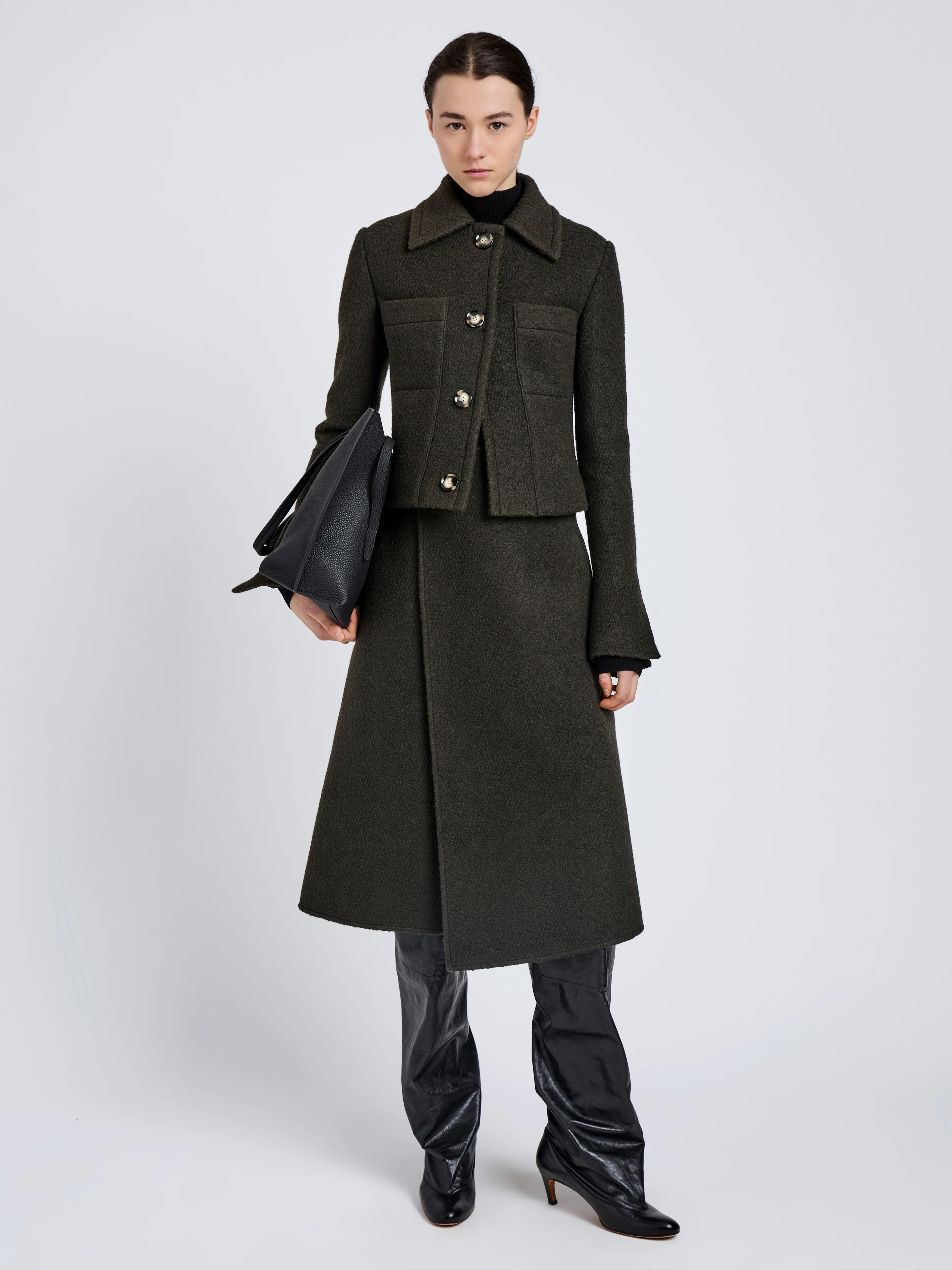 Kinsley Jacket in Boucle Twill Suiting - 3