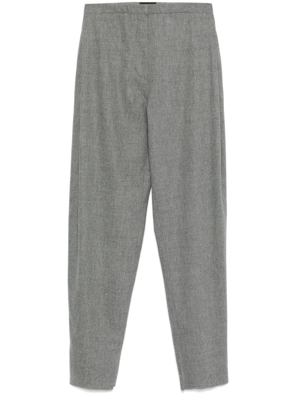 mélange-effect trousers - 1