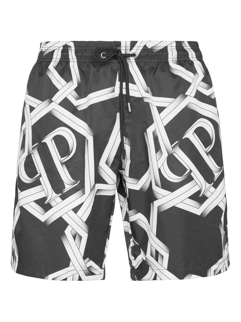 printed swim shorts 1