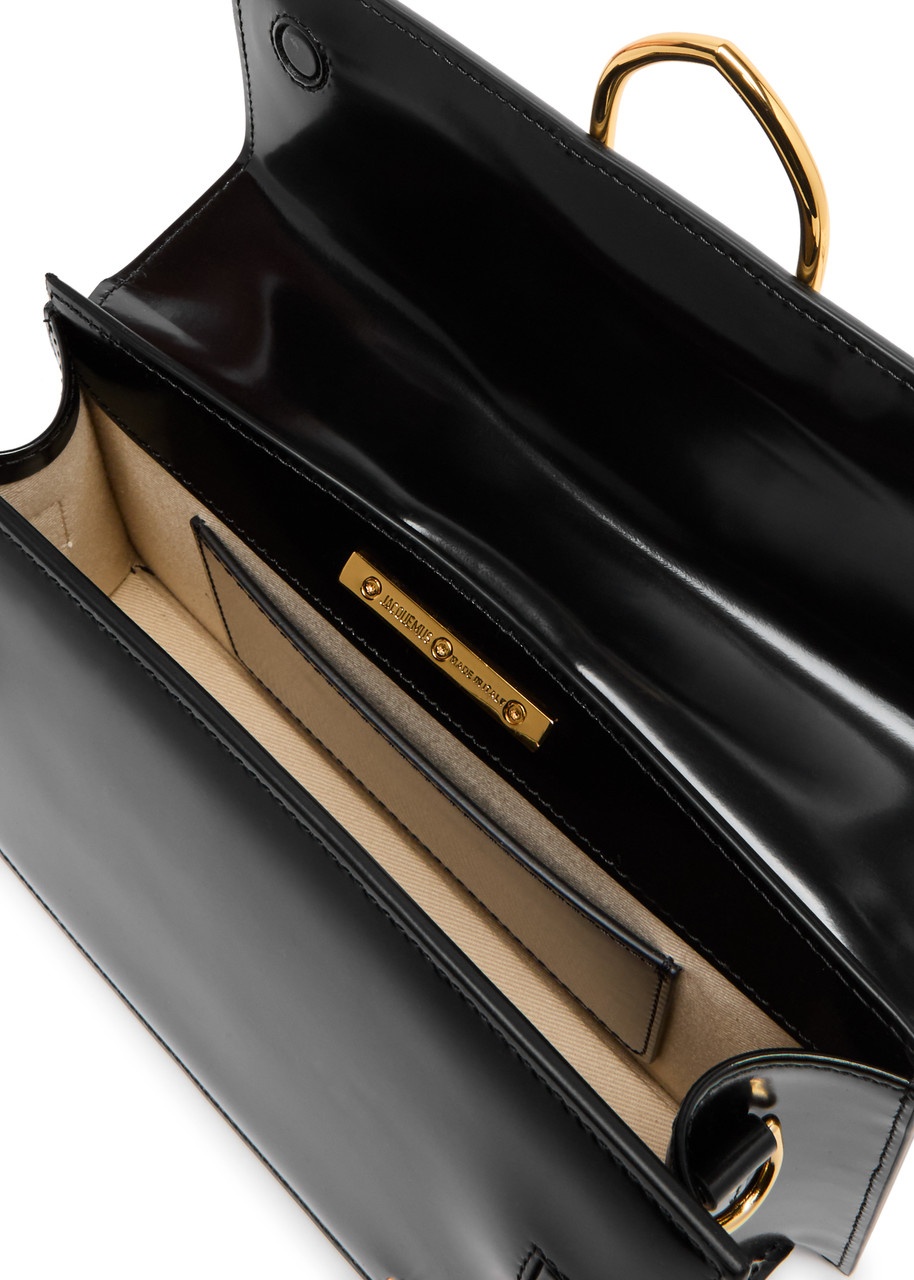 Jacquemus Le Grand Bambino Glossed Leather top Handle bag - 4