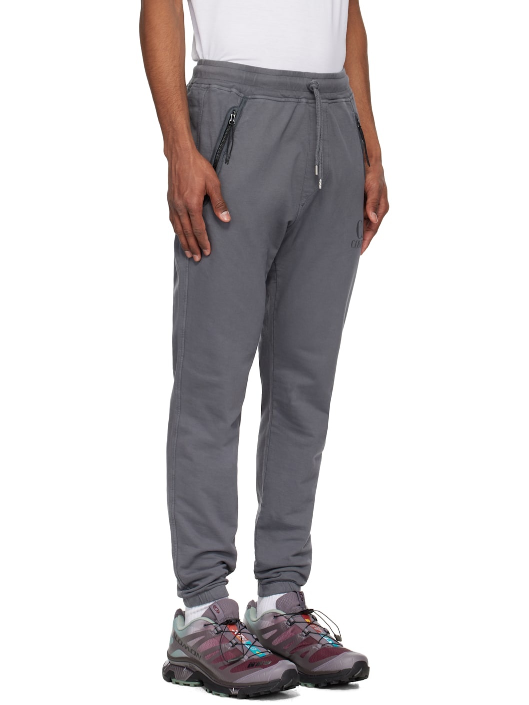 Gray Light Fleece Logo Sweatpants - 2