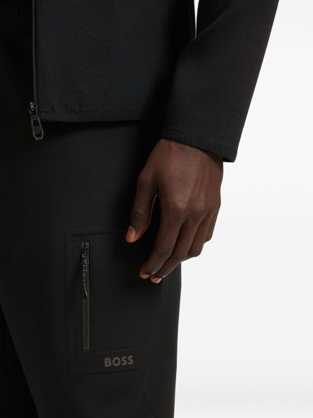 elasticated waistband cargo trousers - 5