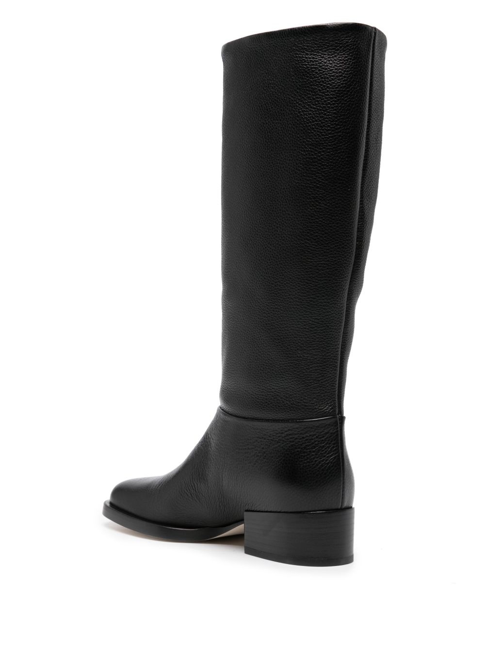 smooth-grain leather boots - 3