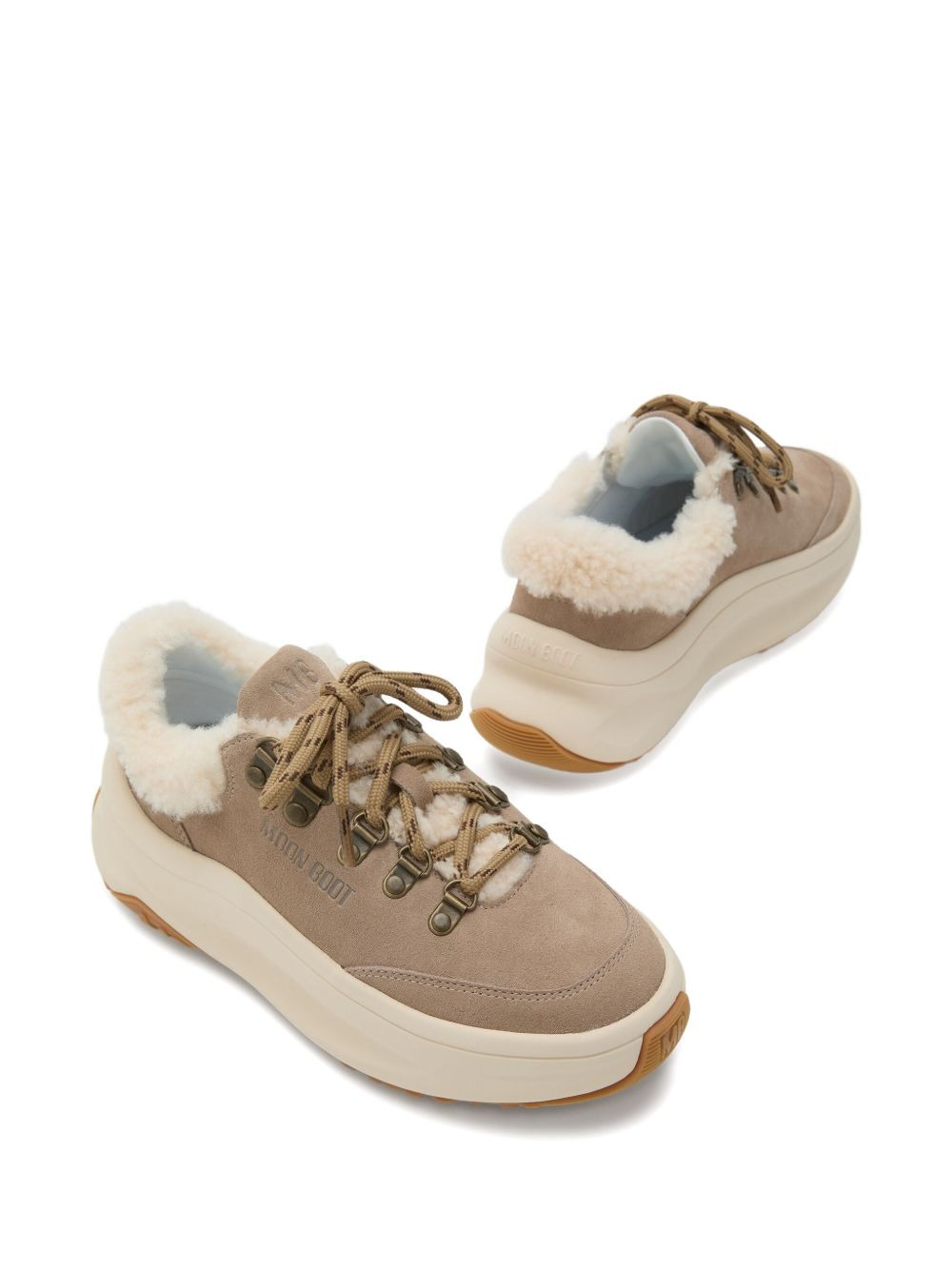 City shearling platform sneakers - 2