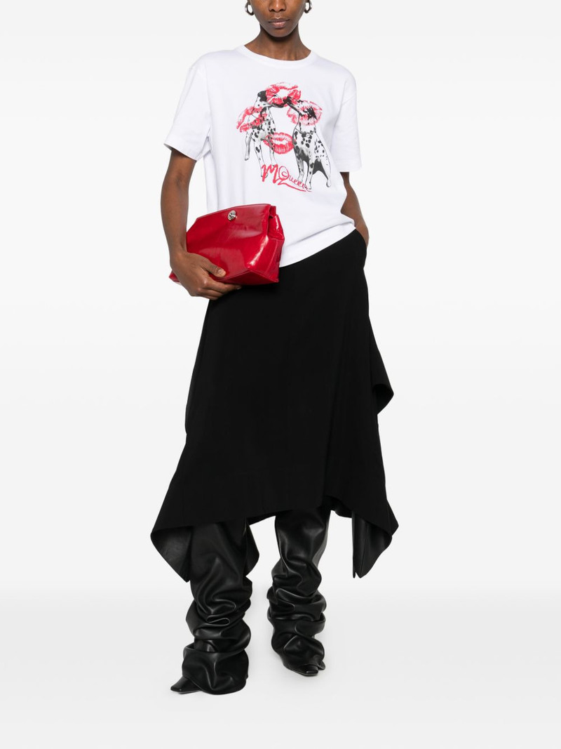 Alexander McQueen dalmatian-print T-shirt outlook