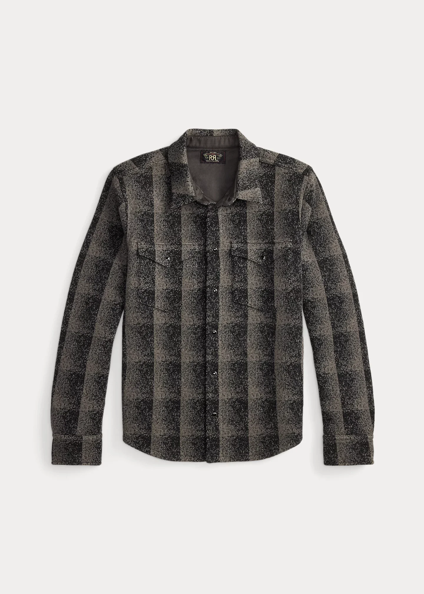 Wool-Cashmere Western Overshirt Sweater - 1