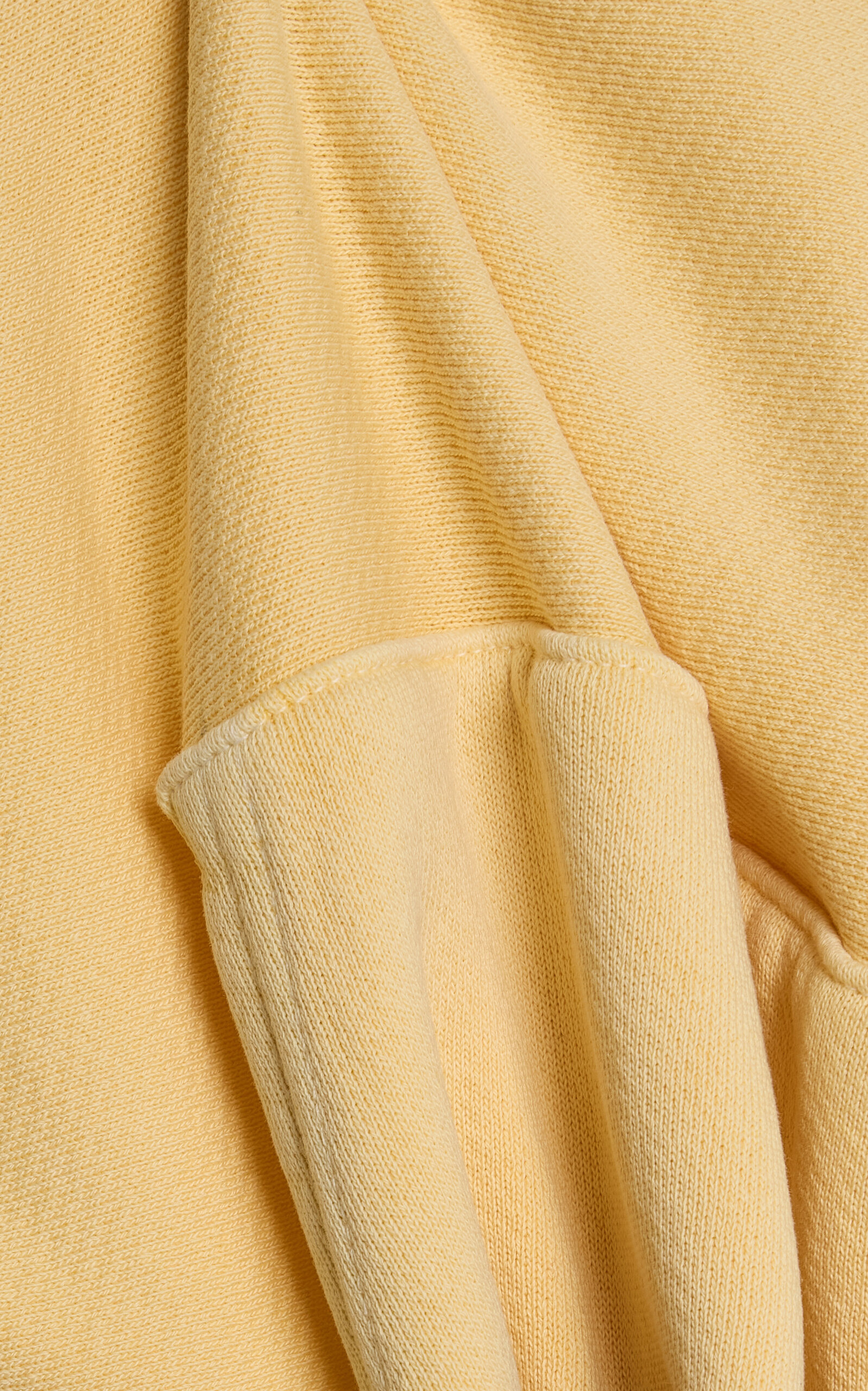 Rachel Raw-Edge Cotton Cropped Hoodie yellow - 5