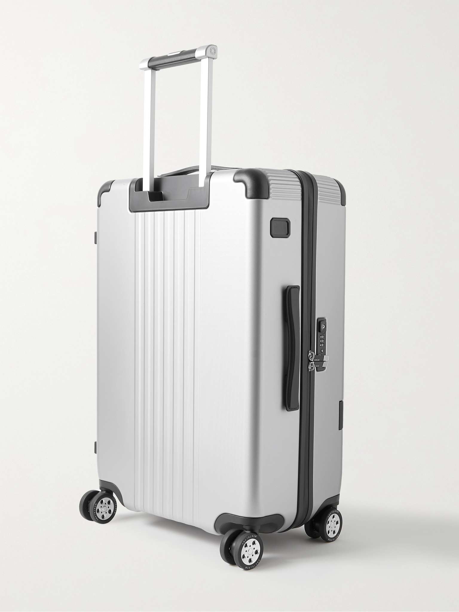 #MY4810 Medium 61cm Leather-Trimmed Polycarbonate Suitcase - 4