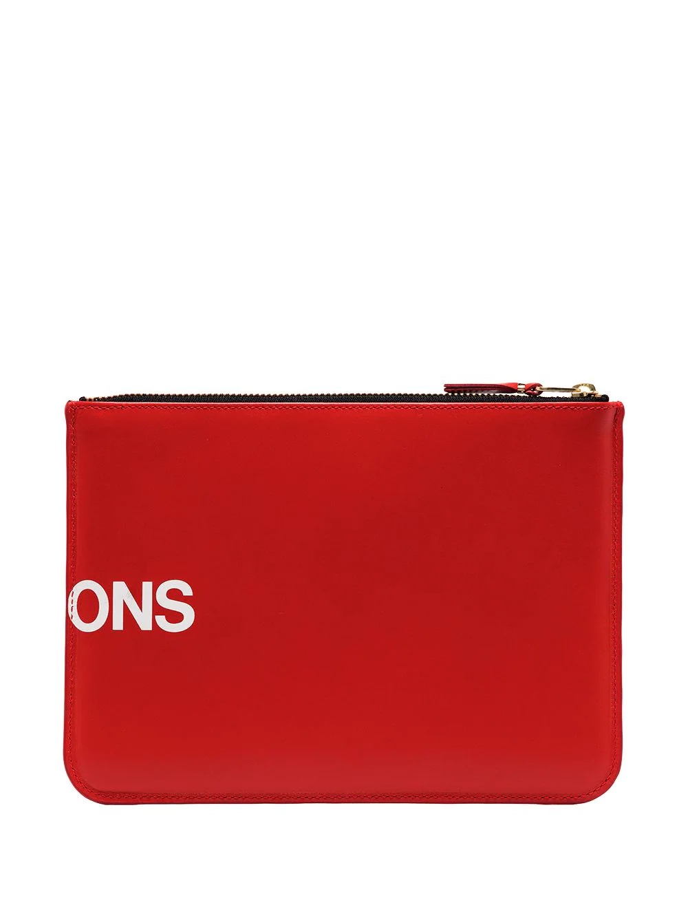 logo-print leather pouch - 2