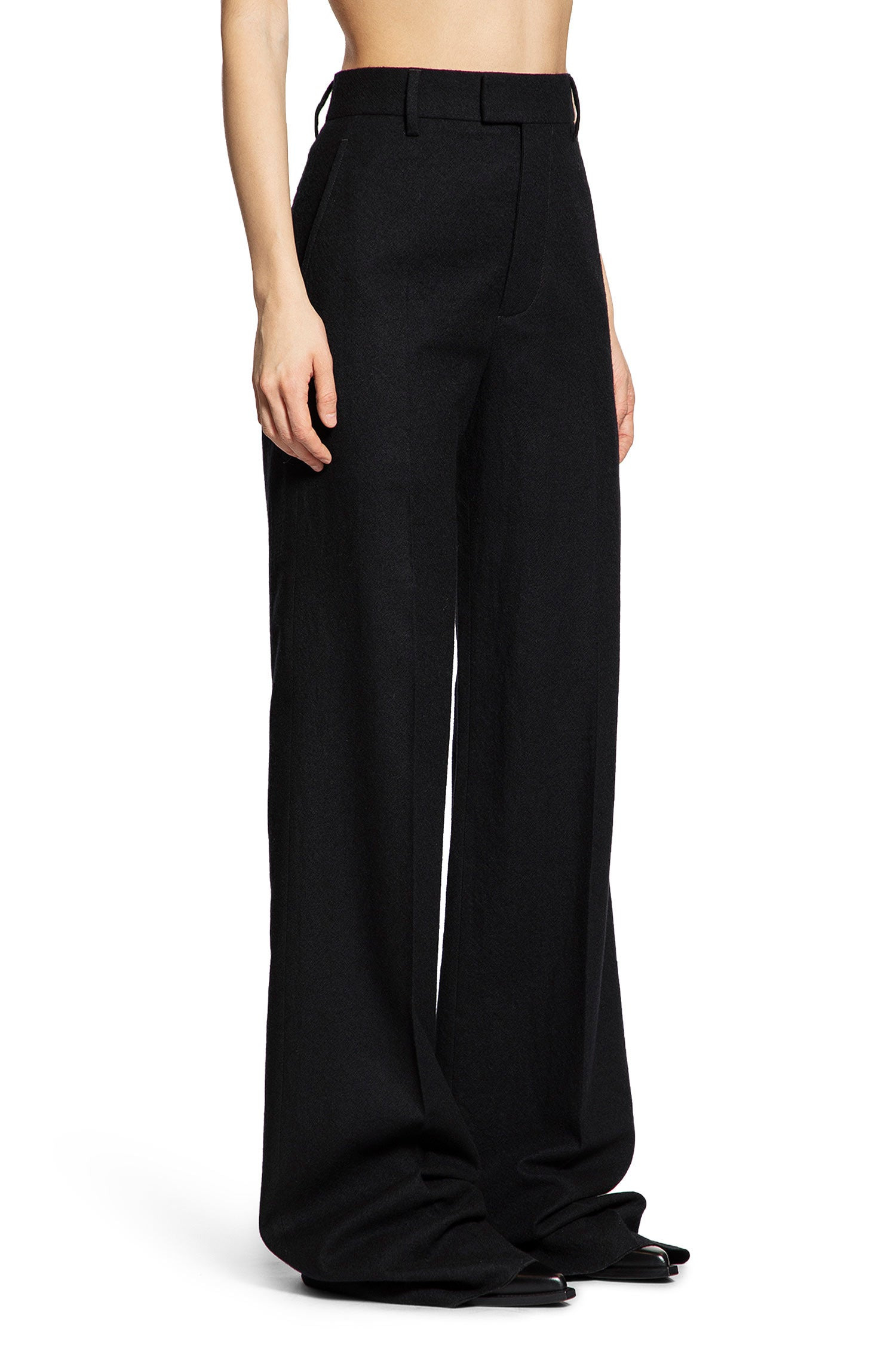 Brushed-Wool-Maaike-Flared-Leg-Trousers - 2