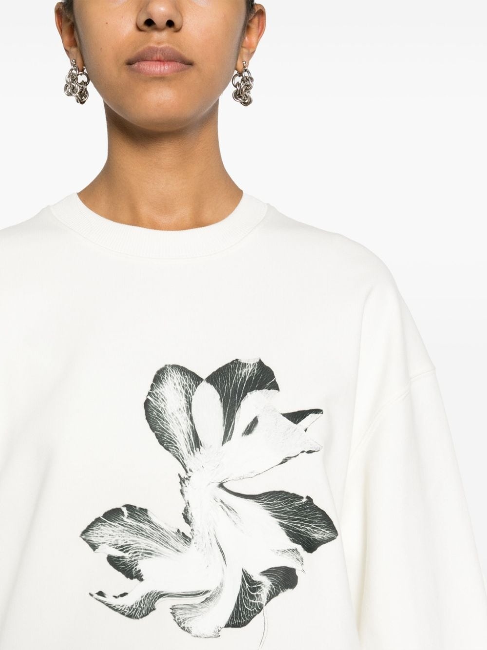floral-print jersey sweatshirt - 5