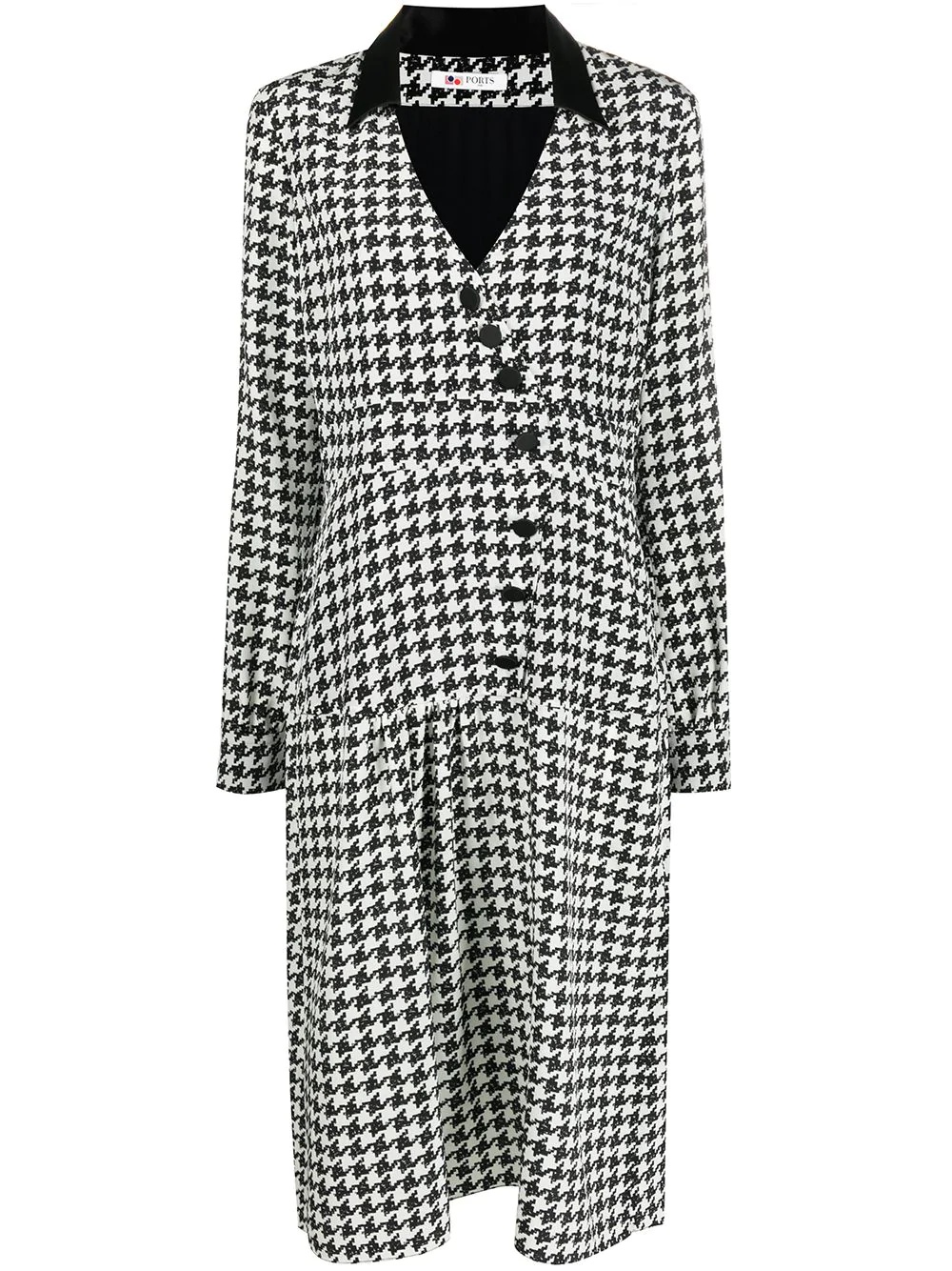 houndstooth button dress - 1