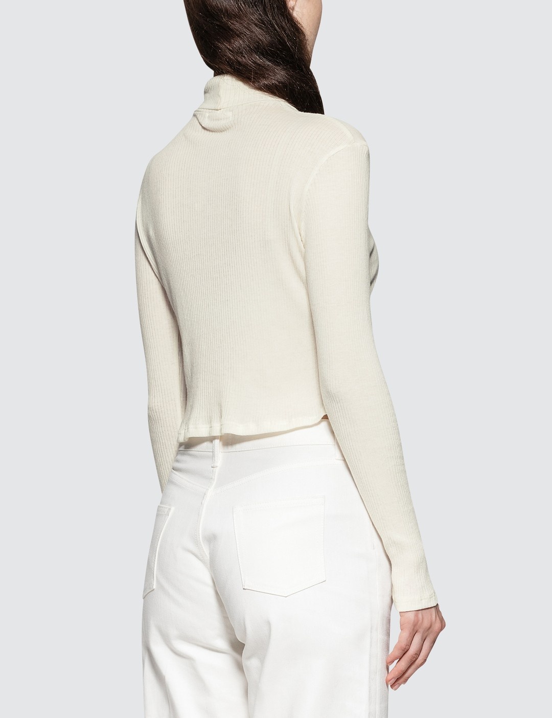 RIB CROPPED TURTLE NECK - 3