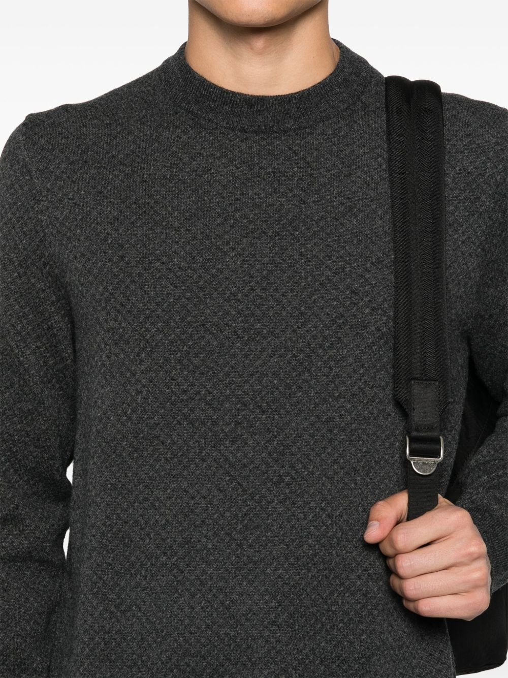 patterned-jacquard sweater - 5